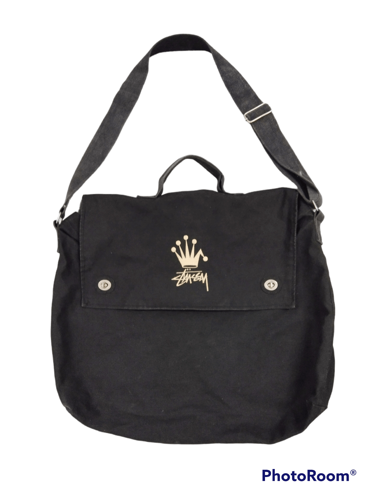 Buy Stussy SS Link Leather Side Pouch 'Black' - 134262 BLAC