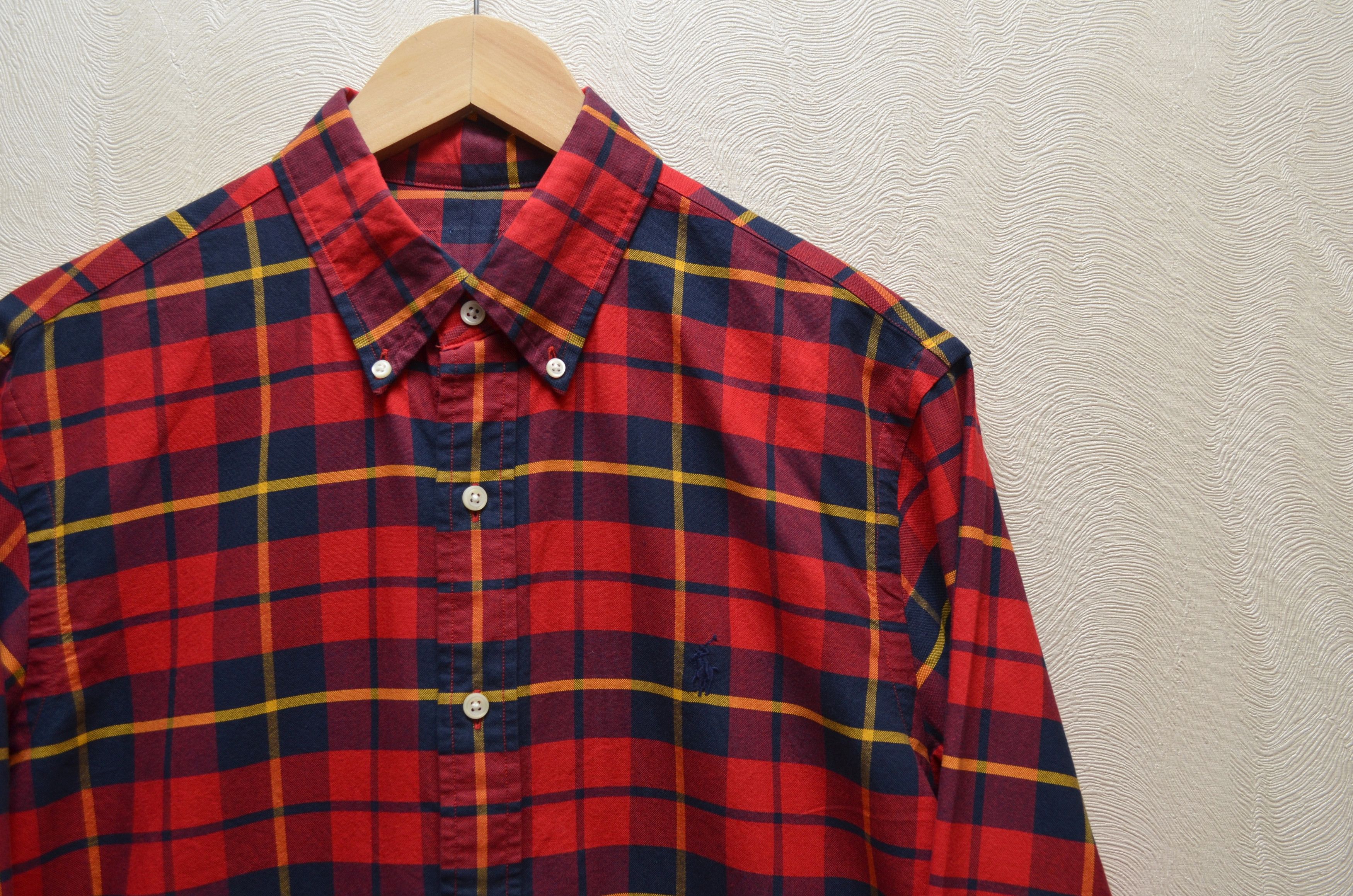 Polo Ralph Lauren Polo Ralph Lauren Red Black Check Shirt Sz L Size US L / EU 52-54 / 3 - 3 Thumbnail