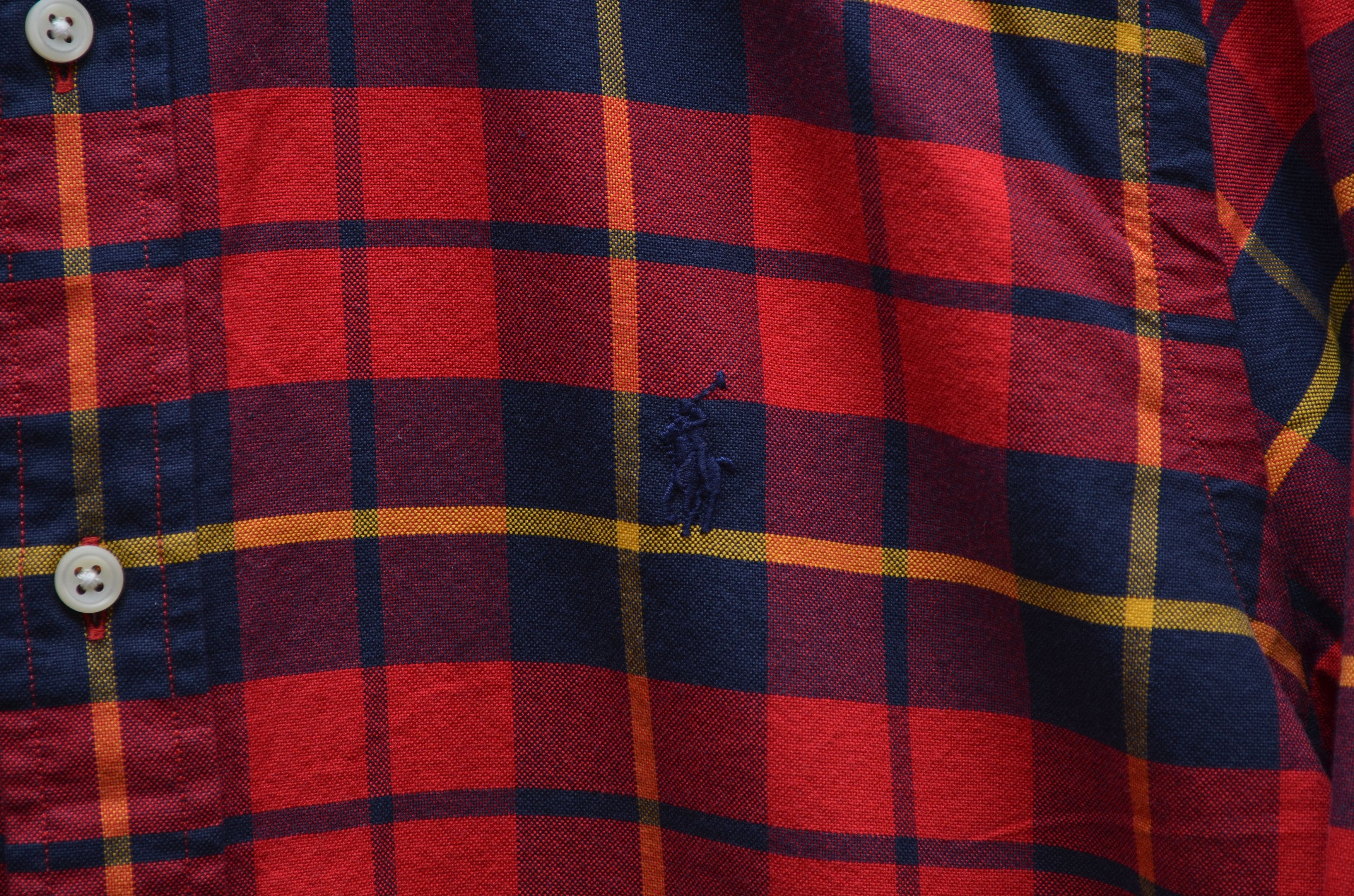 Polo Ralph Lauren Polo Ralph Lauren Red Black Check Shirt Sz L Size US L / EU 52-54 / 3 - 4 Thumbnail