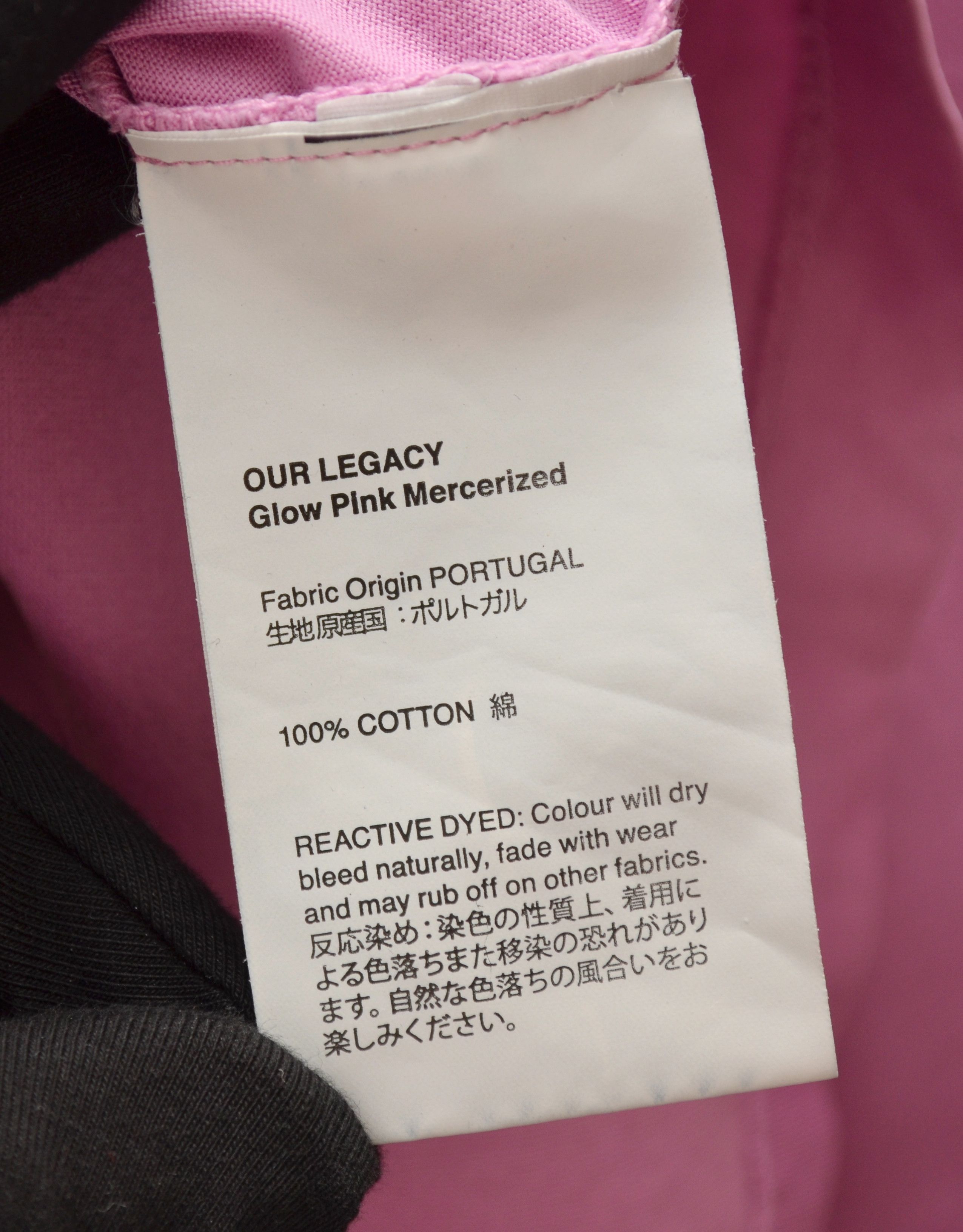 Designer × Our Legacy OUR LEGACY Glow Pink Mercerized Pocket T Shirt Size US XL / EU 56 / 4 - 5 Thumbnail
