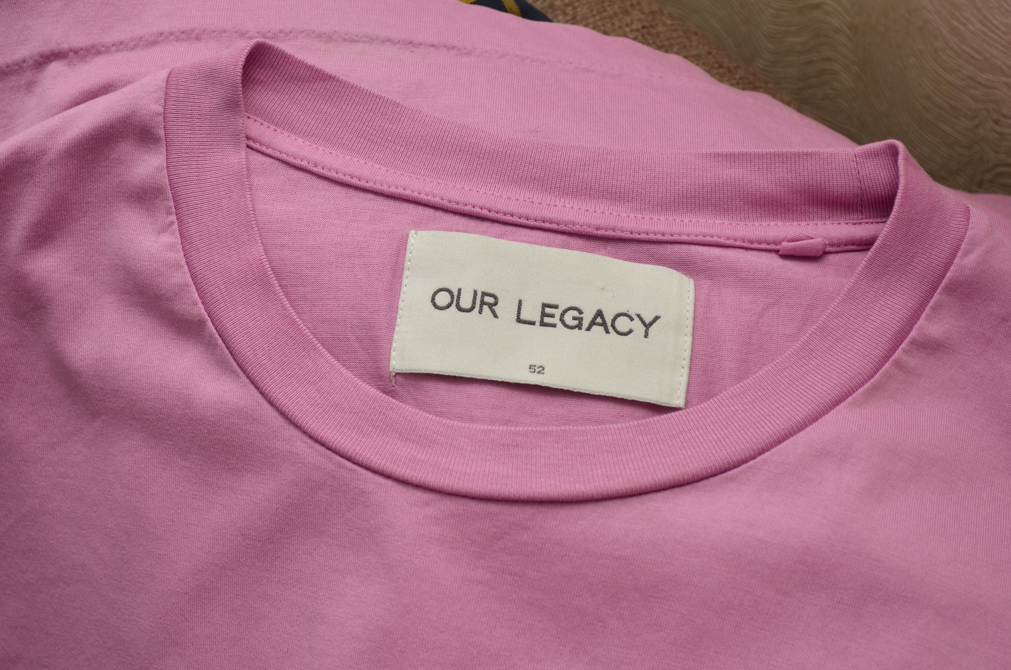 Designer × Our Legacy OUR LEGACY Glow Pink Mercerized Pocket T Shirt Size US XL / EU 56 / 4 - 7 Thumbnail