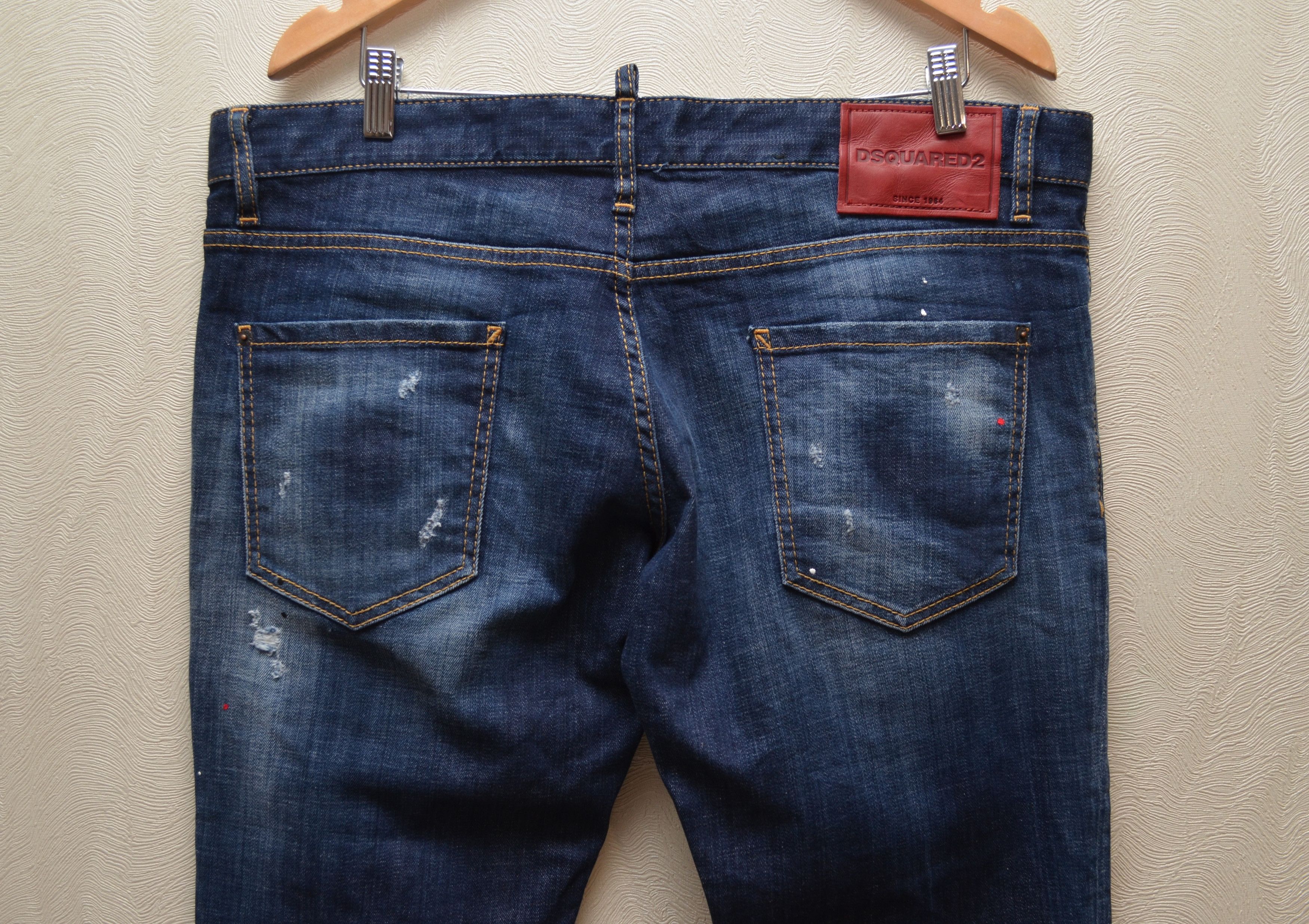 Designer × Dsquared2 Dsquared2 Blue Distressed Clement jeans Sz W38 L32 Size US 38 / EU 54 - 10 Thumbnail