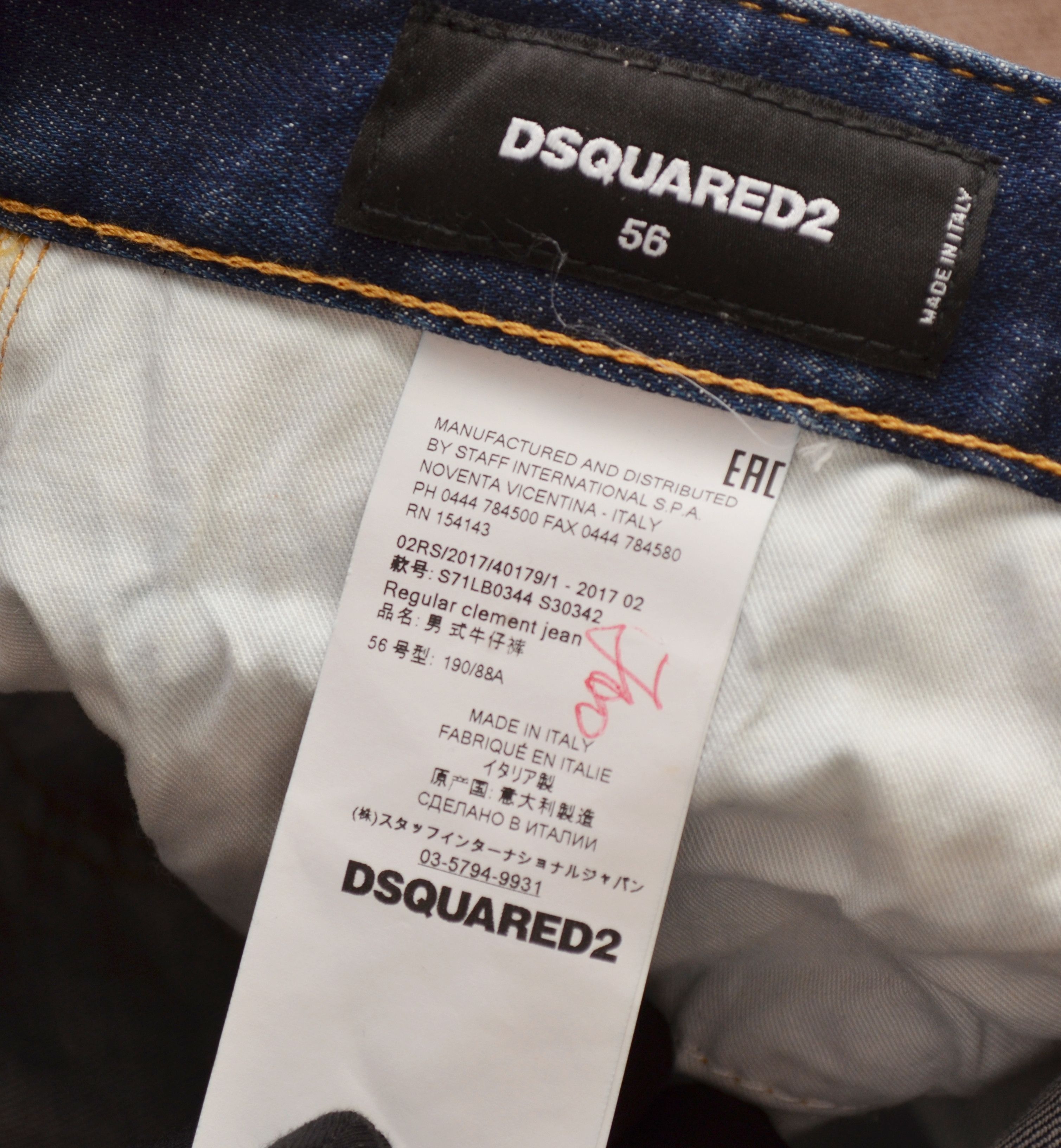 Designer × Dsquared2 Dsquared2 Blue Distressed Clement jeans Sz W38 L32 Size US 38 / EU 54 - 14 Thumbnail