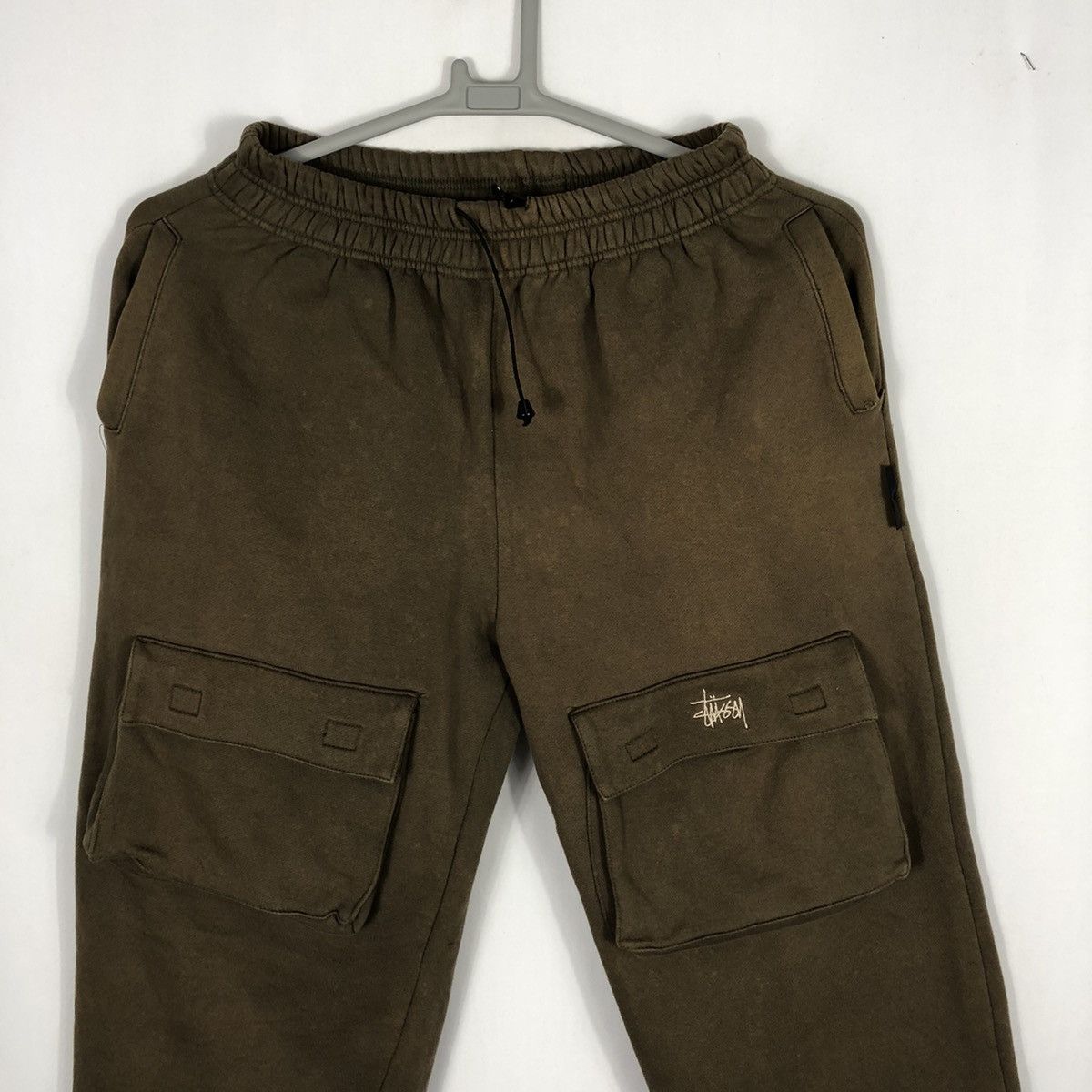 Stussy × Vintage Rare Stussy 5 Pocket Daw String Sun Faded Outdoor Sweatpants Size US 28 / EU 44 - 2 Thumbnail
