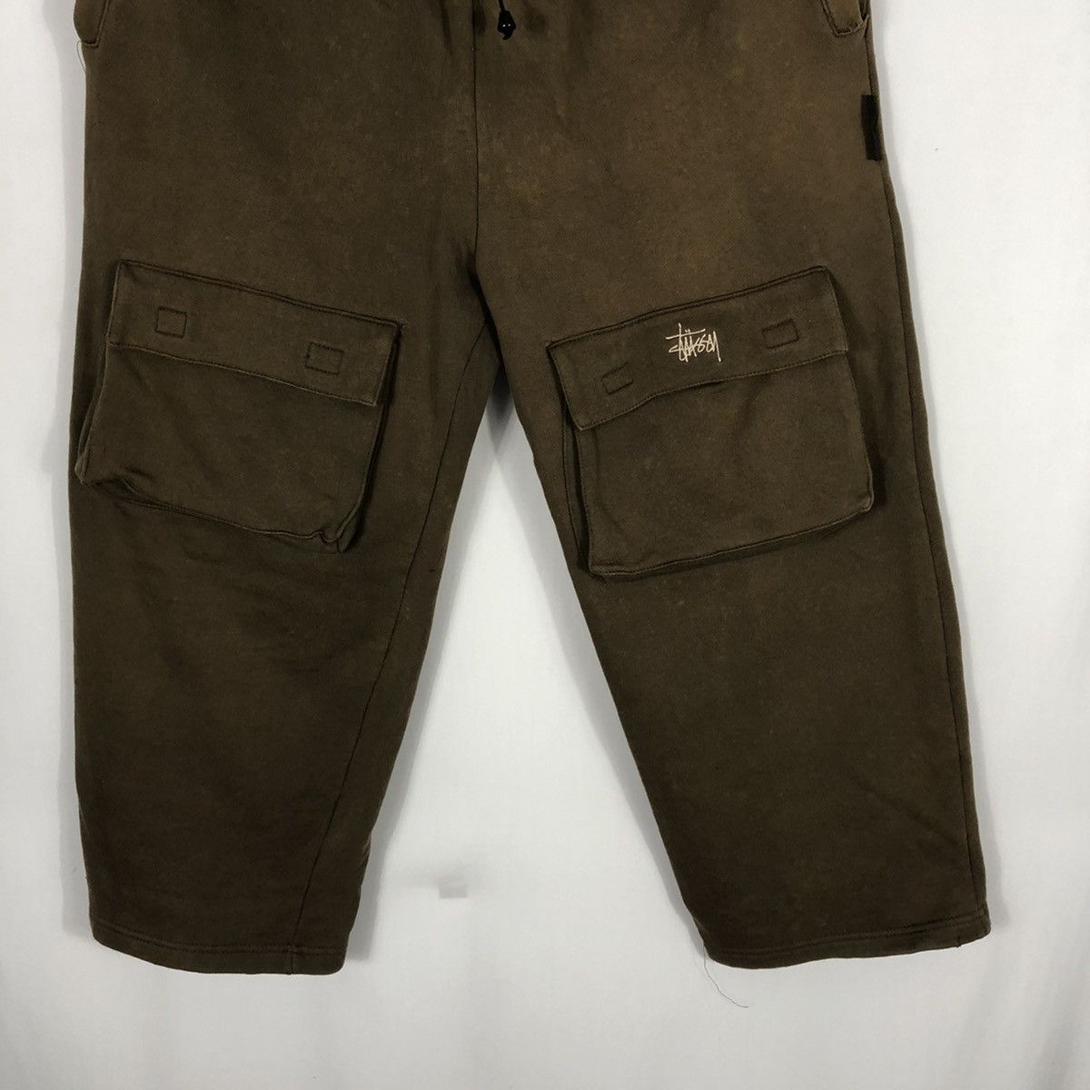 Stussy × Vintage Rare Stussy 5 Pocket Daw String Sun Faded Outdoor Sweatpants Size US 28 / EU 44 - 3 Thumbnail