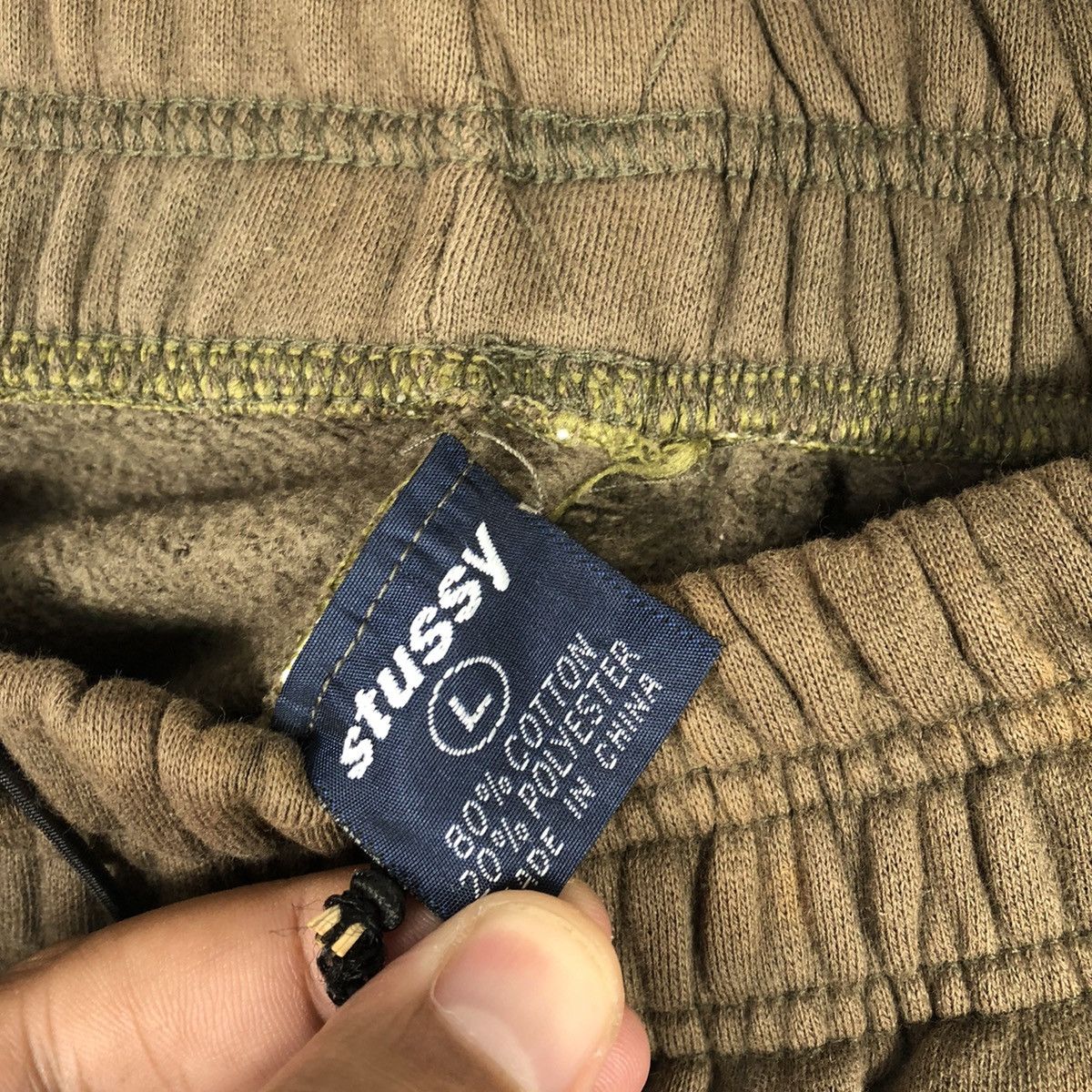 Stussy × Vintage Rare Stussy 5 Pocket Daw String Sun Faded Outdoor Sweatpants Size US 28 / EU 44 - 19 Thumbnail