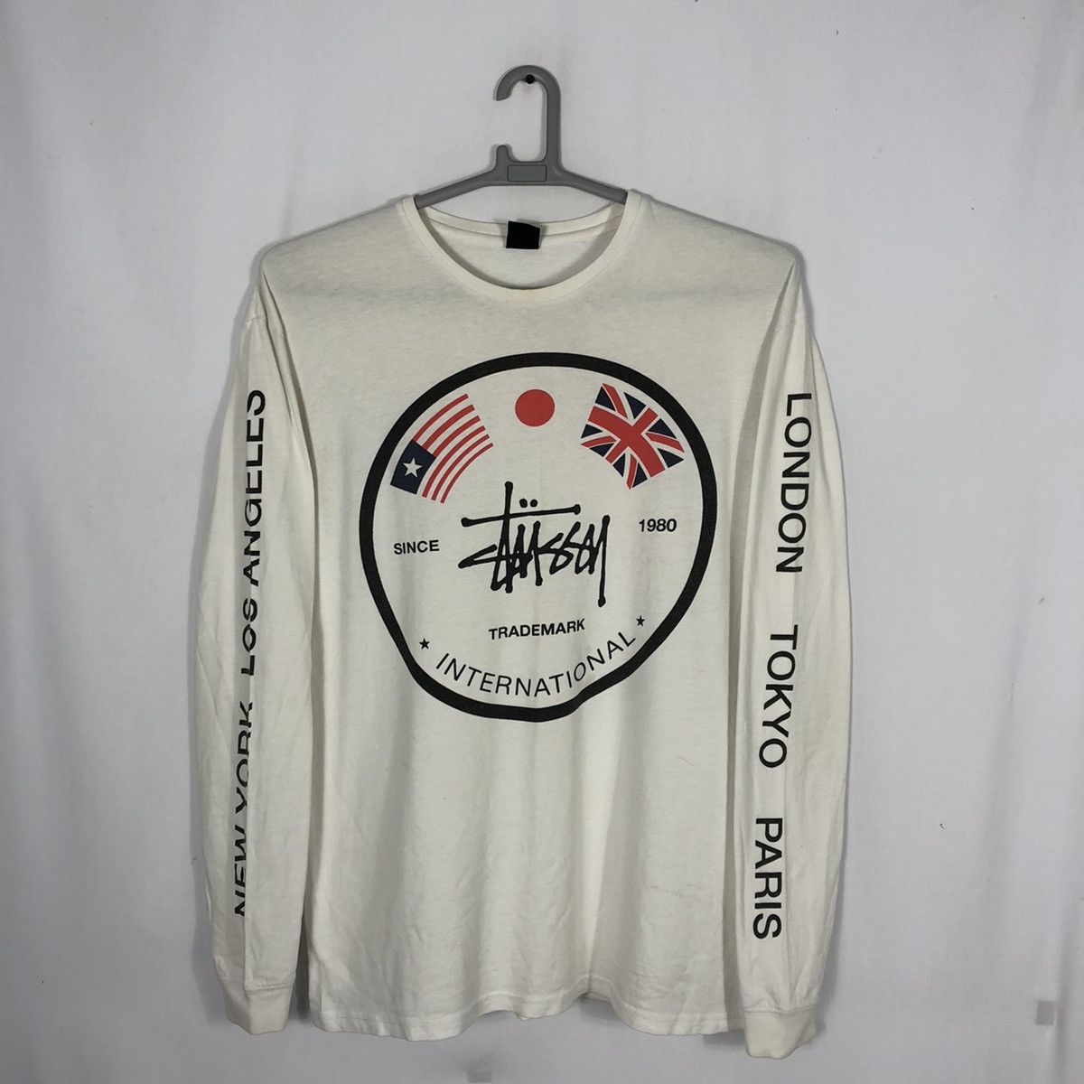 Stussy × Vintage 🔥Hype Beast🔥Stussy Custom Made World Tour Hit Spellout Skate Size US L / EU 52-54 / 3 - 2 Thumbnail