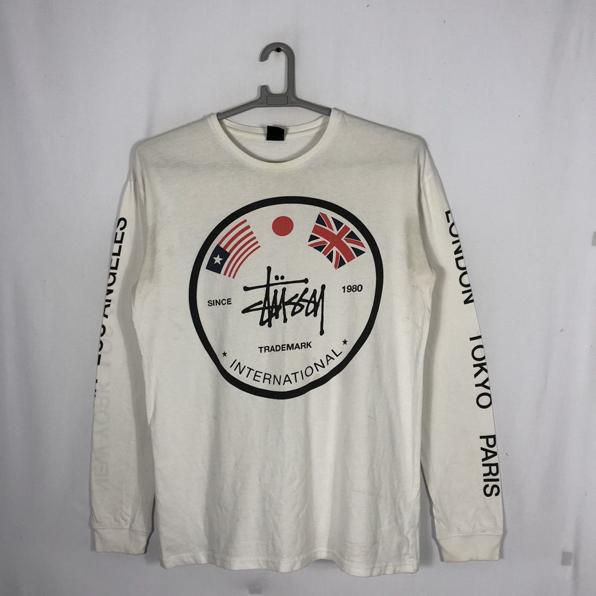 Stussy × Vintage 🔥Hype Beast🔥Stussy Custom Made World Tour Hit Spellout Skate Size US L / EU 52-54 / 3 - 1 Thumbnail