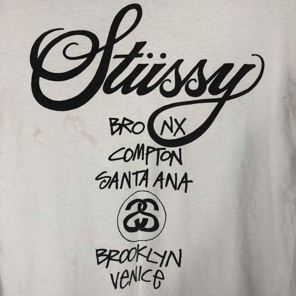 Stussy × Vintage 🔥Hype Beast🔥Stussy Custom Made World Tour Hit Spellout Skate Size US L / EU 52-54 / 3 - 7 Thumbnail