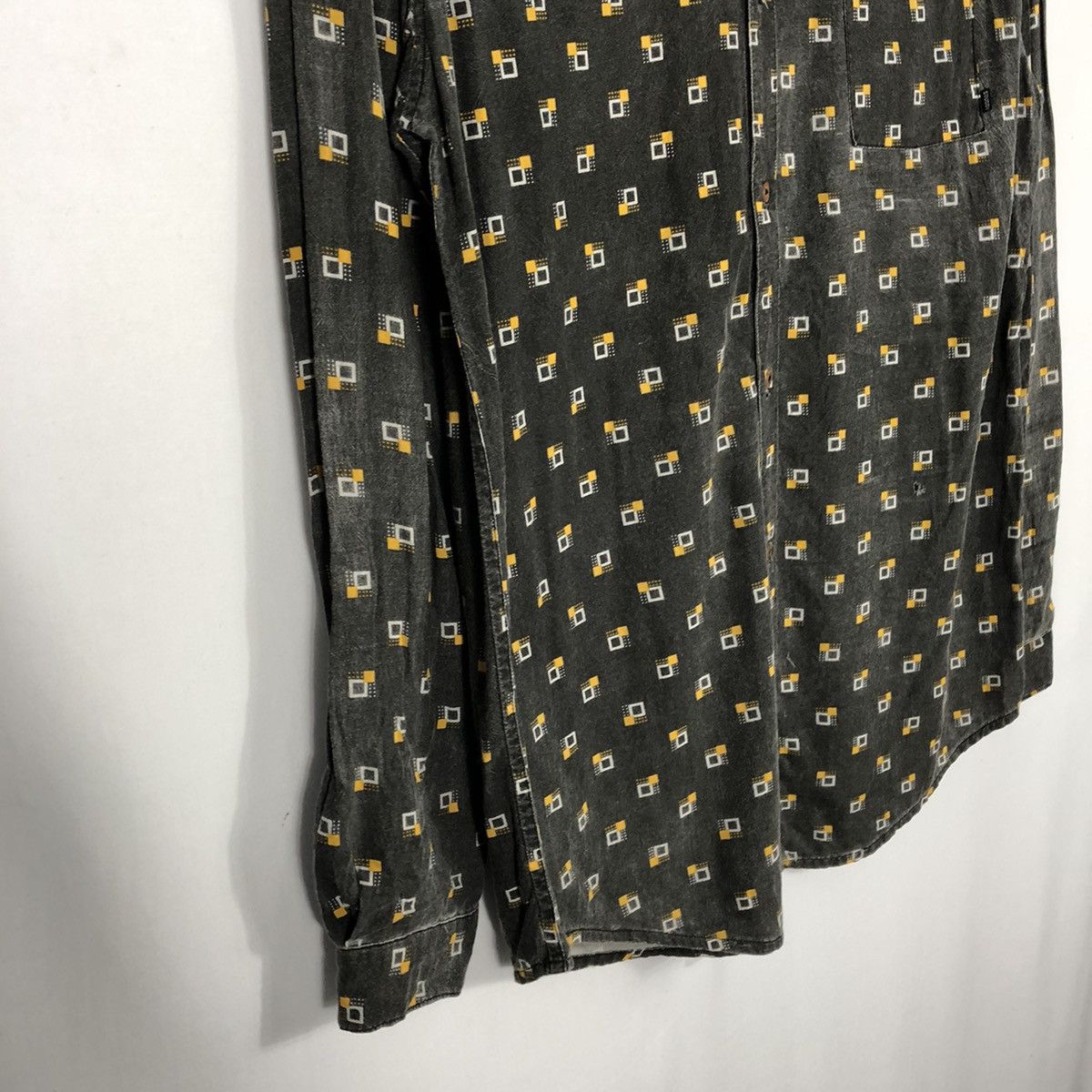 Stussy × Vintage 🔥Rare🔥Vintage Stussy Block Design Single Pocket Button Shirt Size US M / EU 48-50 / 2 - 8 Thumbnail