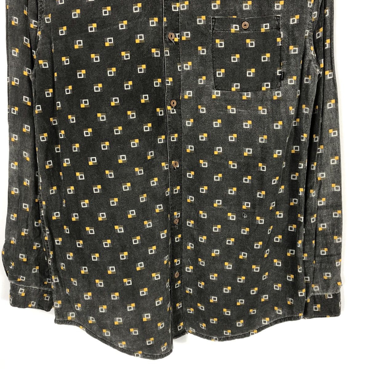 Stussy × Vintage 🔥Rare🔥Vintage Stussy Block Design Single Pocket Button Shirt Size US M / EU 48-50 / 2 - 3 Thumbnail
