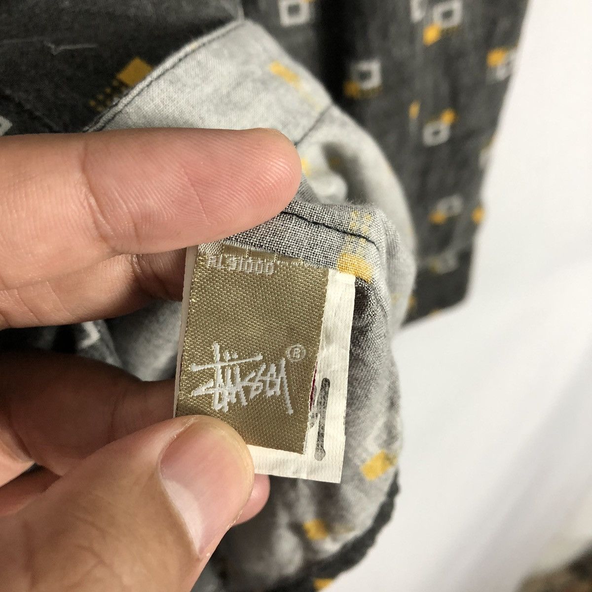 Stussy × Vintage 🔥Rare🔥Vintage Stussy Block Design Single Pocket Button Shirt Size US M / EU 48-50 / 2 - 17 Thumbnail