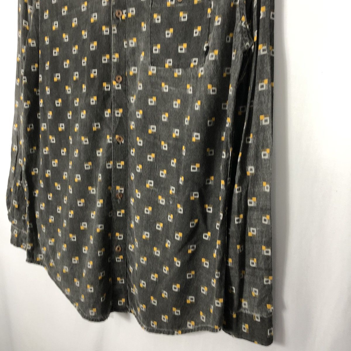 Stussy × Vintage 🔥Rare🔥Vintage Stussy Block Design Single Pocket Button Shirt Size US M / EU 48-50 / 2 - 6 Thumbnail