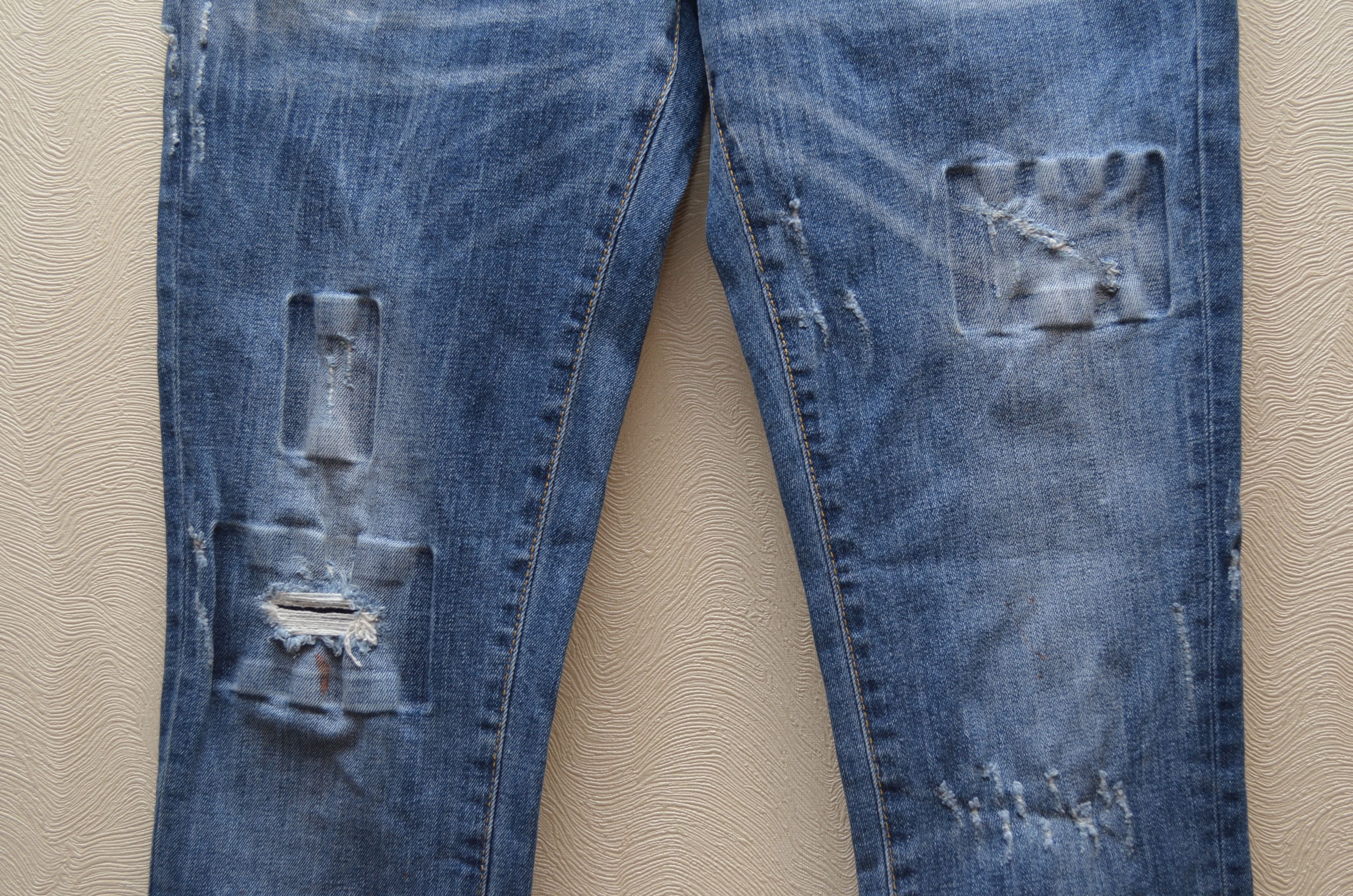 Designer × Dsquared2 Dsquared2 Blue Distressed Slim jeans Sz W30 L34 Size US 30 / EU 46 - 4 Thumbnail