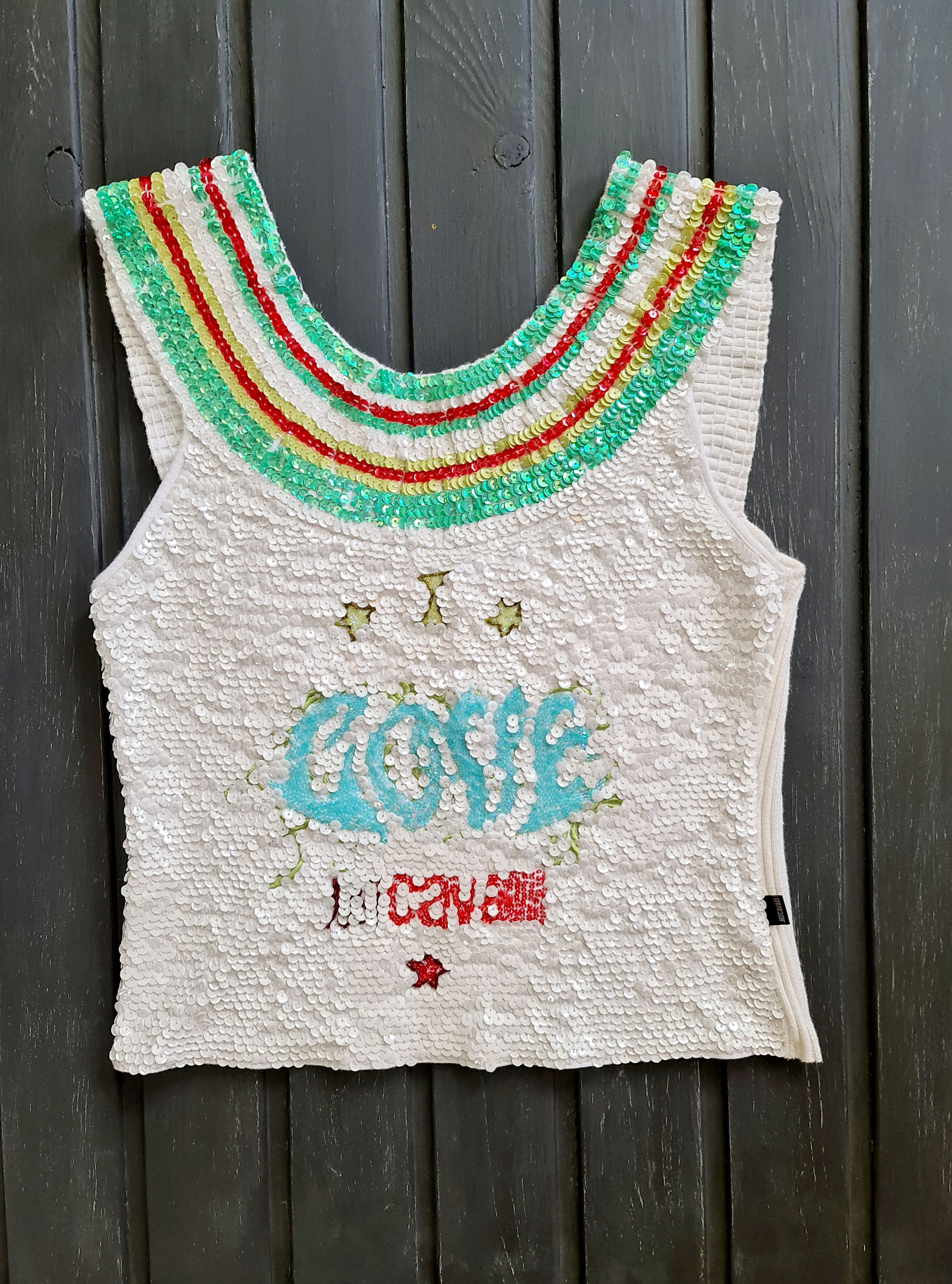 Just Cavalli Just Cavalli Wmn's All Sequins Sleeveless Top Size ONE SIZE - 1 Thumbnail