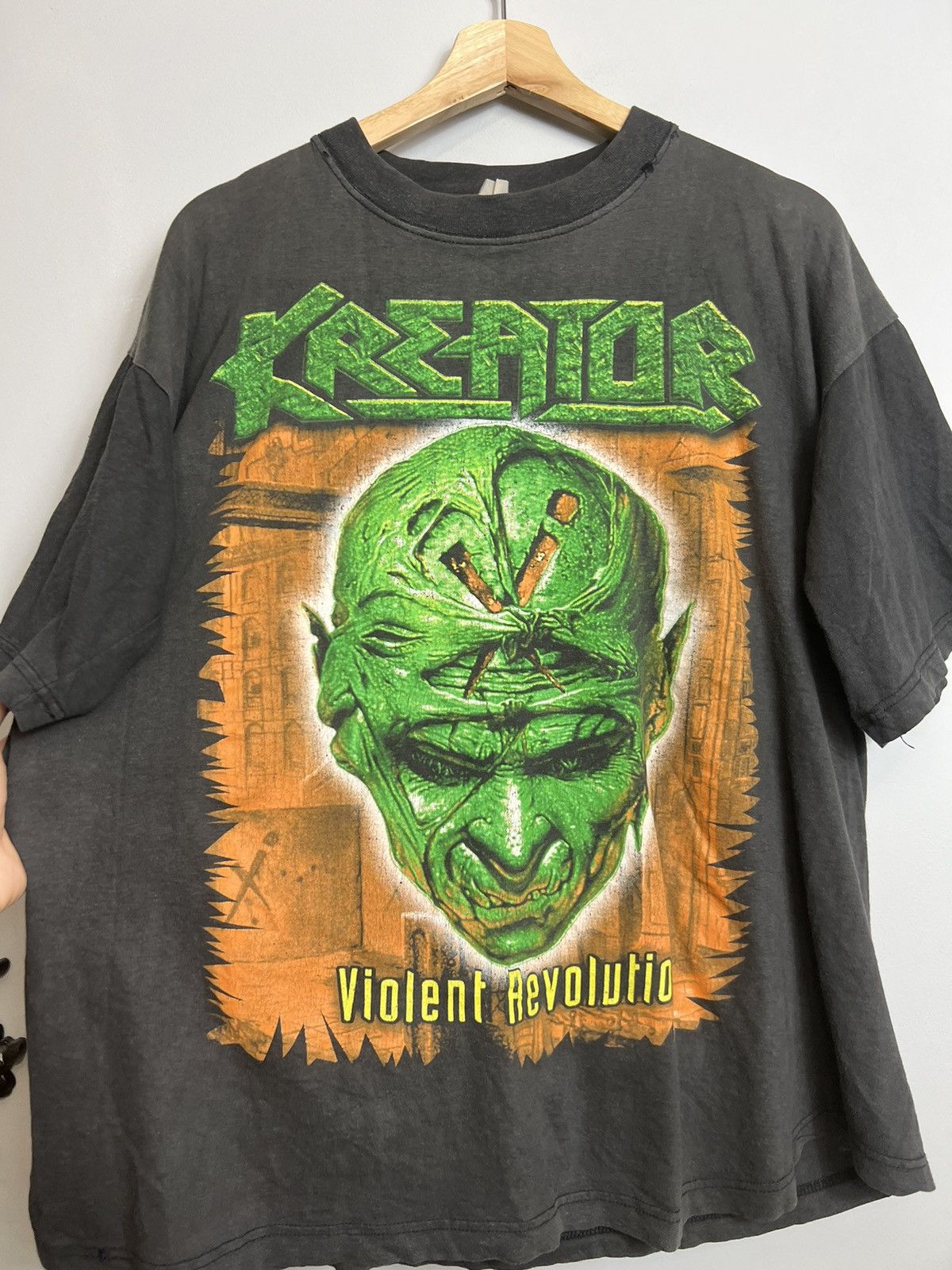 Band Tees Vintage 00s Kreator Violent Revolution Band Metal Shirt Size US L / EU 52-54 / 3 - 3 Thumbnail