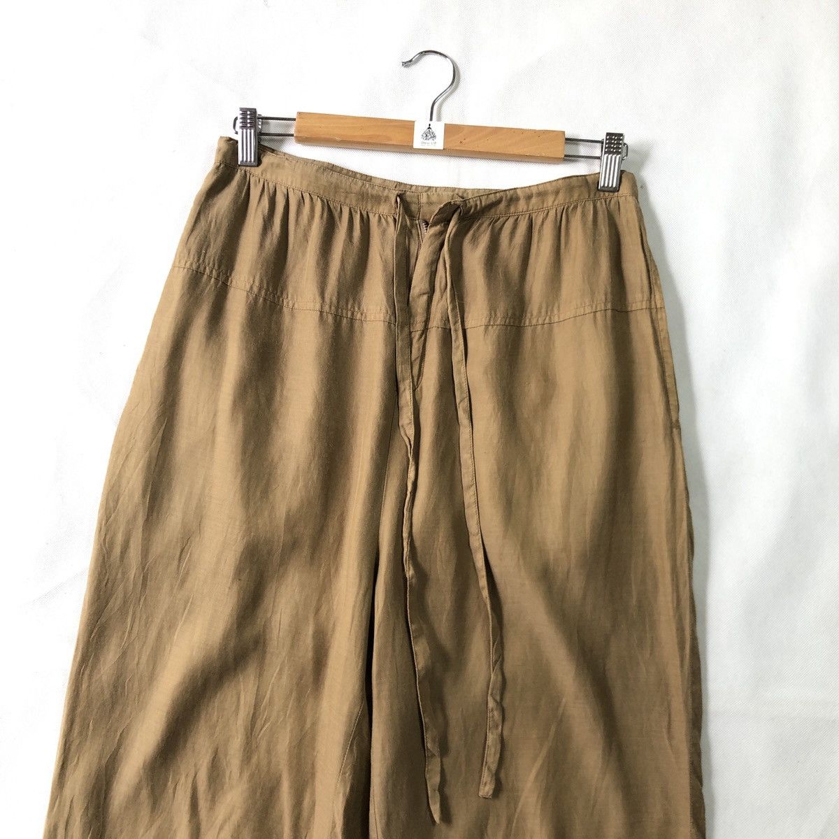Issey Miyake Sunao Kuwahara Drawstring Soft Crop Palazzo Pant Size 30" / US 8 / IT 44 - 3 Thumbnail