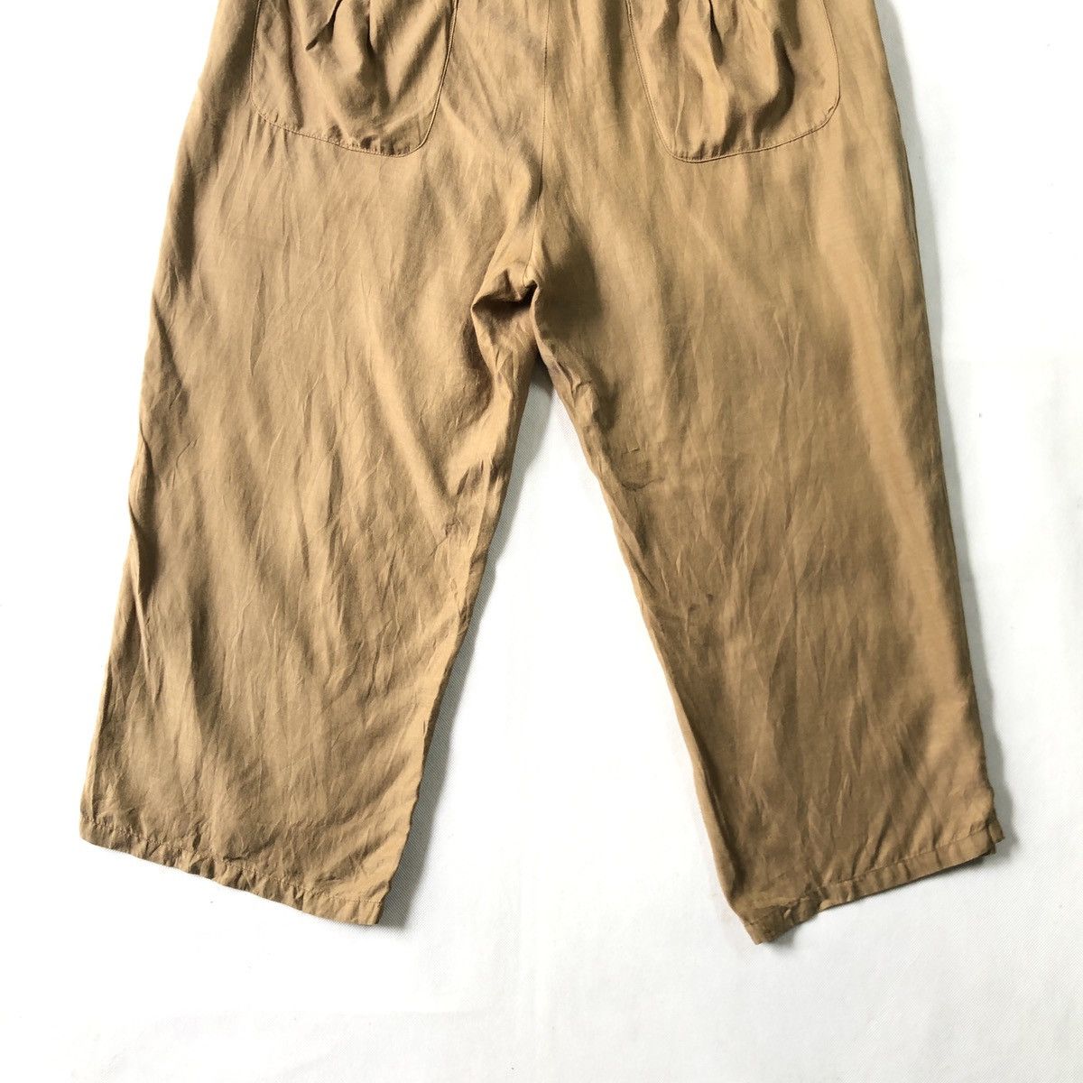 Issey Miyake Sunao Kuwahara Drawstring Soft Crop Palazzo Pant Size 30" / US 8 / IT 44 - 6 Thumbnail