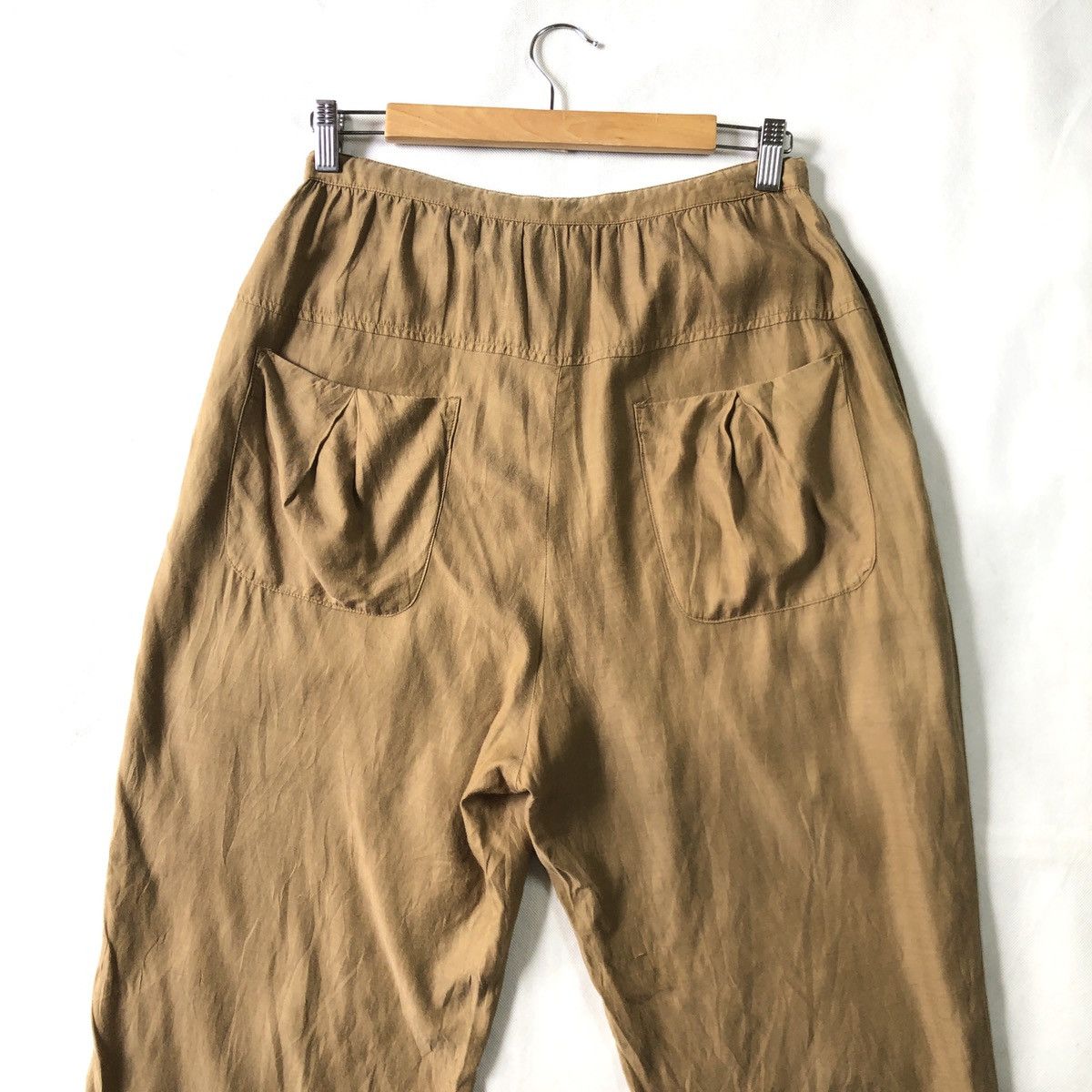 Issey Miyake Sunao Kuwahara Drawstring Soft Crop Palazzo Pant Size 30" / US 8 / IT 44 - 5 Thumbnail