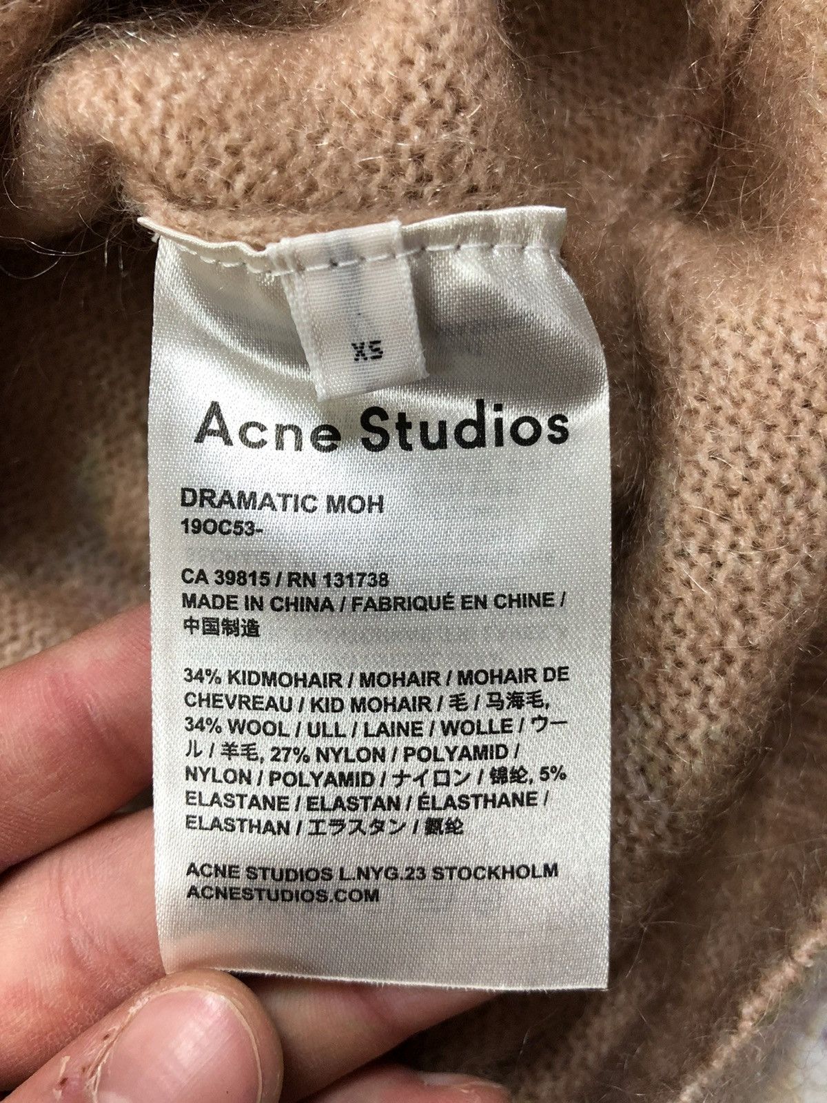 Acne Studios Acne studios beige mohair sweater Size XS / US 0-2 / IT 36-38 - 5 Thumbnail