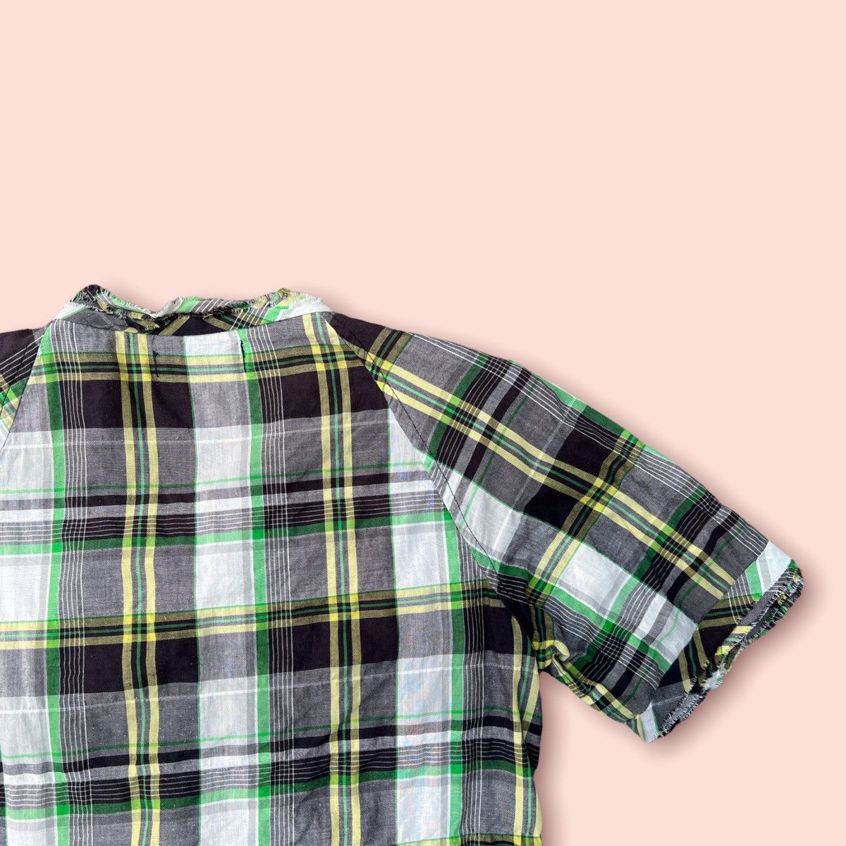 CABANE de ZUCCa ZUCCA BUTTON UP FLOUNCY PLAID BLOUSE Size M / US 6-8 / IT 42-44 - 10 Thumbnail