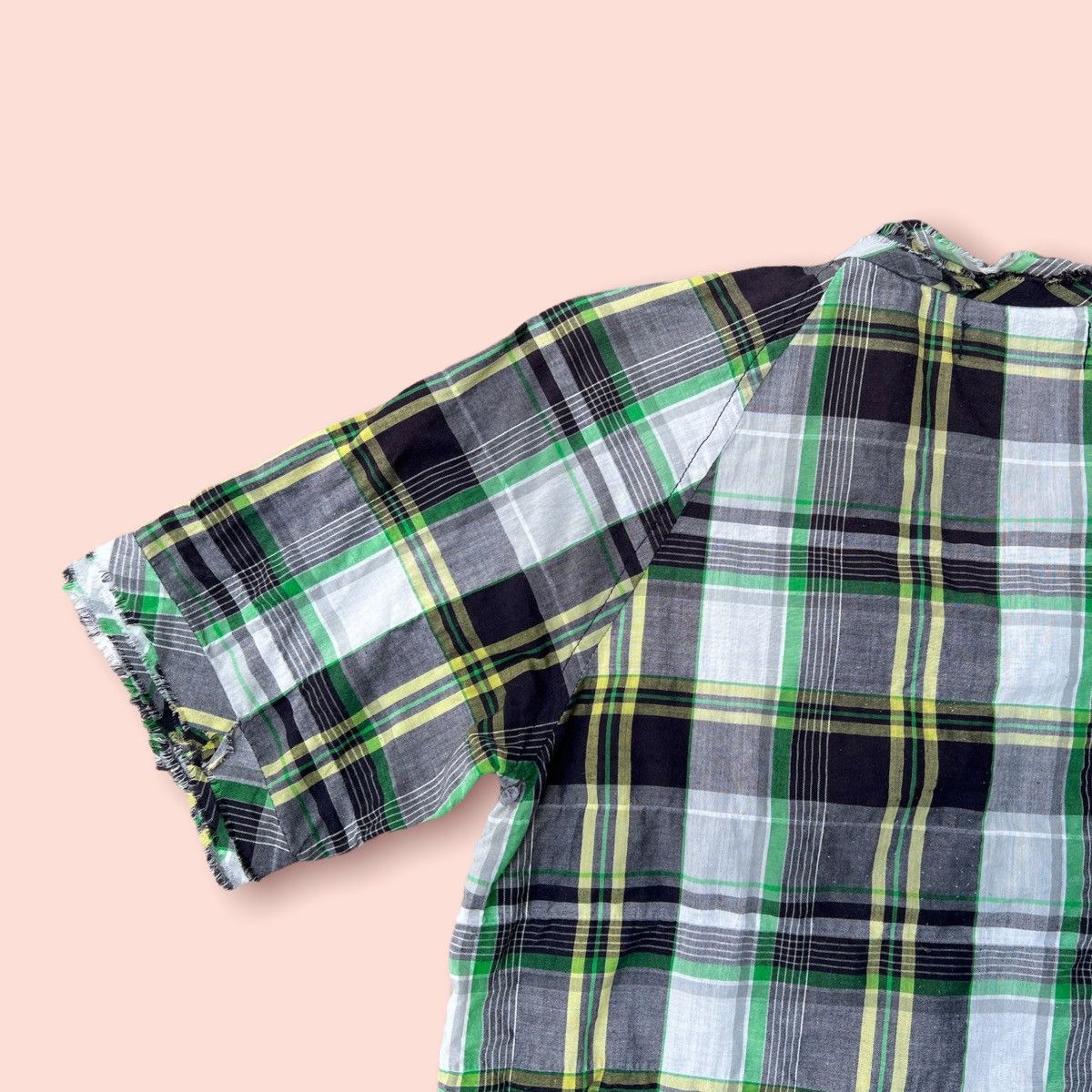 CABANE de ZUCCa ZUCCA BUTTON UP FLOUNCY PLAID BLOUSE Size M / US 6-8 / IT 42-44 - 11 Thumbnail