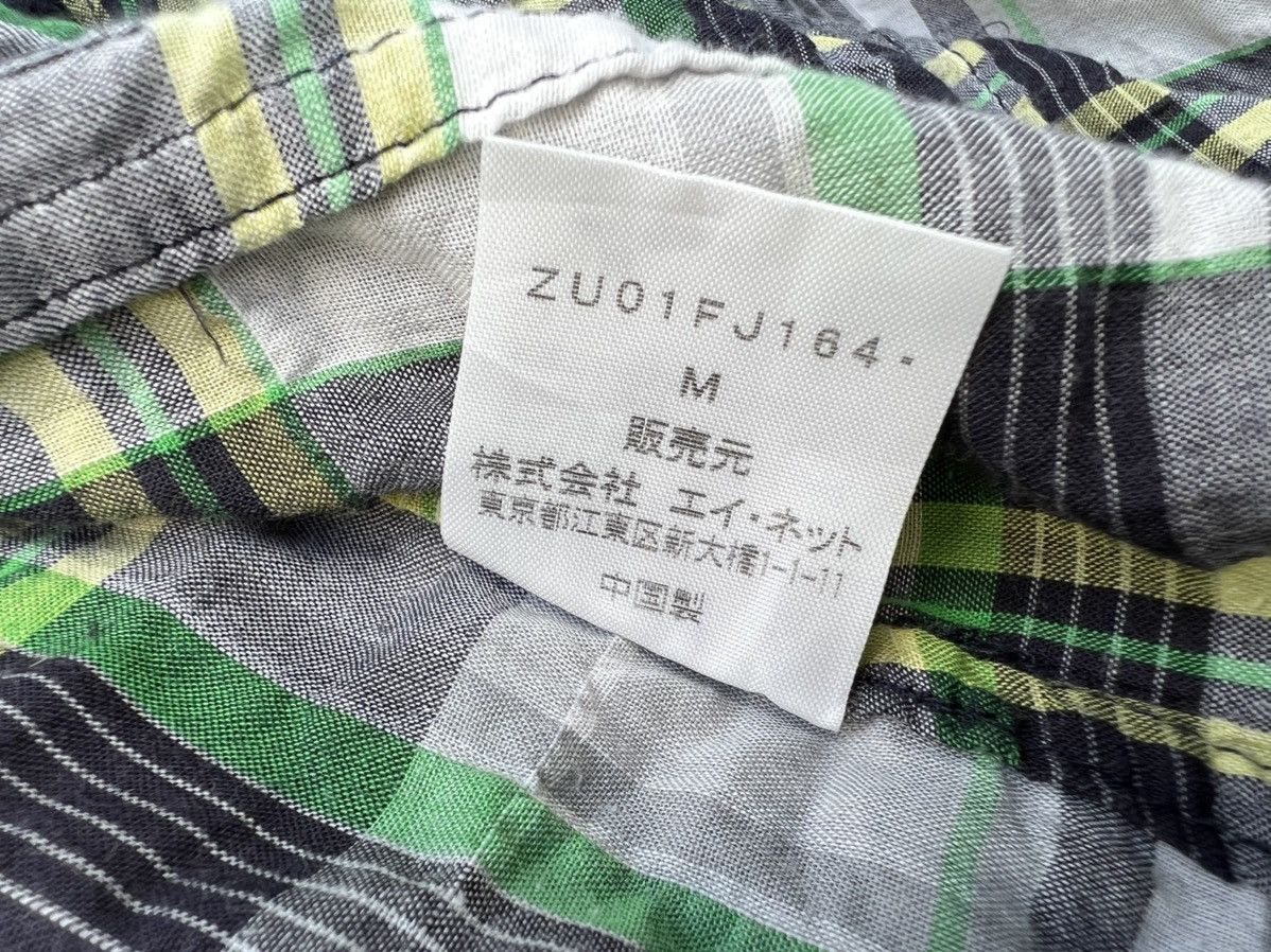 CABANE de ZUCCa ZUCCA BUTTON UP FLOUNCY PLAID BLOUSE Size M / US 6-8 / IT 42-44 - 15 Thumbnail