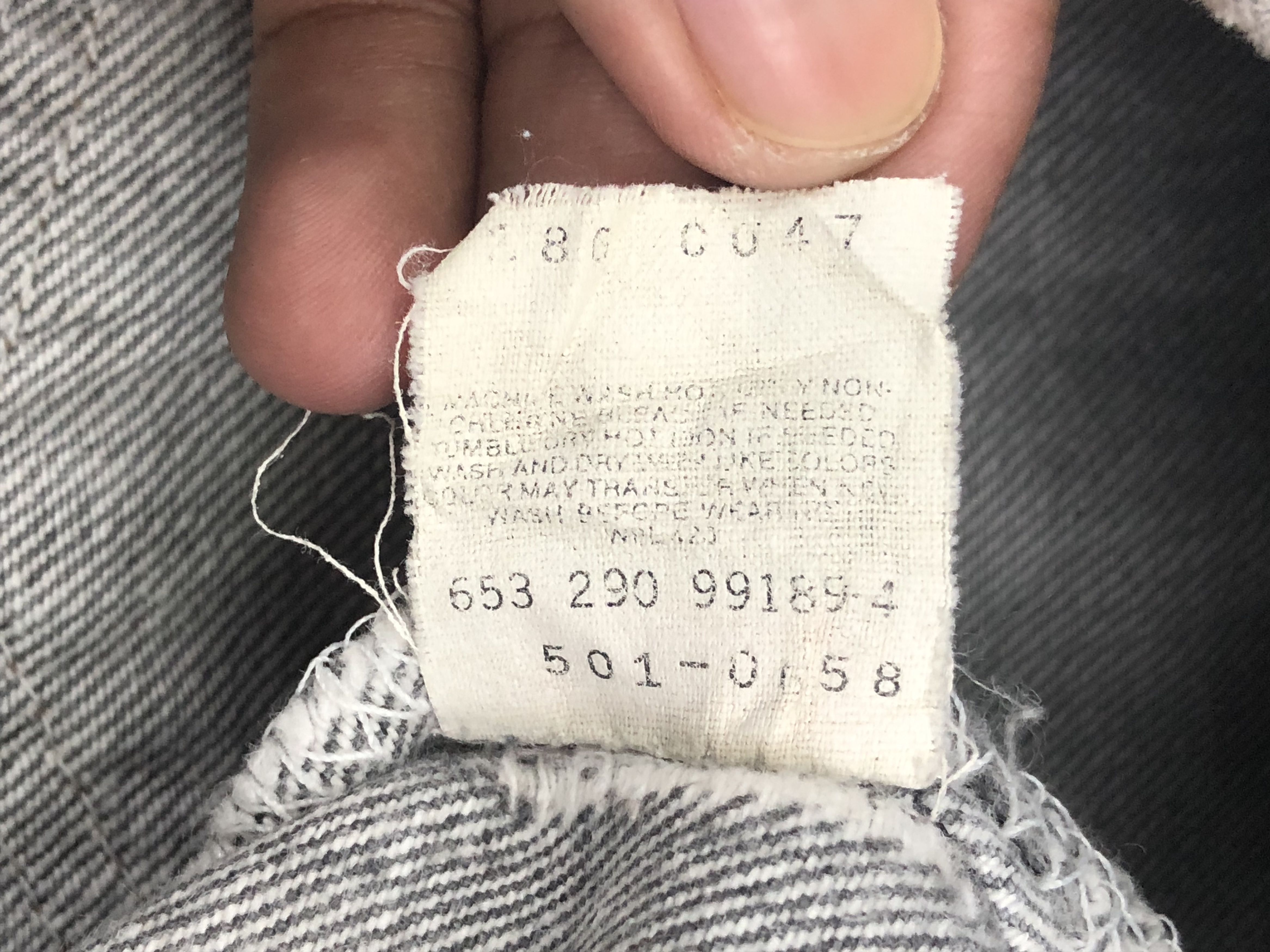 Levi's Vintage 90s Levis 501 Sun Faded Black Jeans DP1542 Size US 34 / EU 50 - 7 Thumbnail