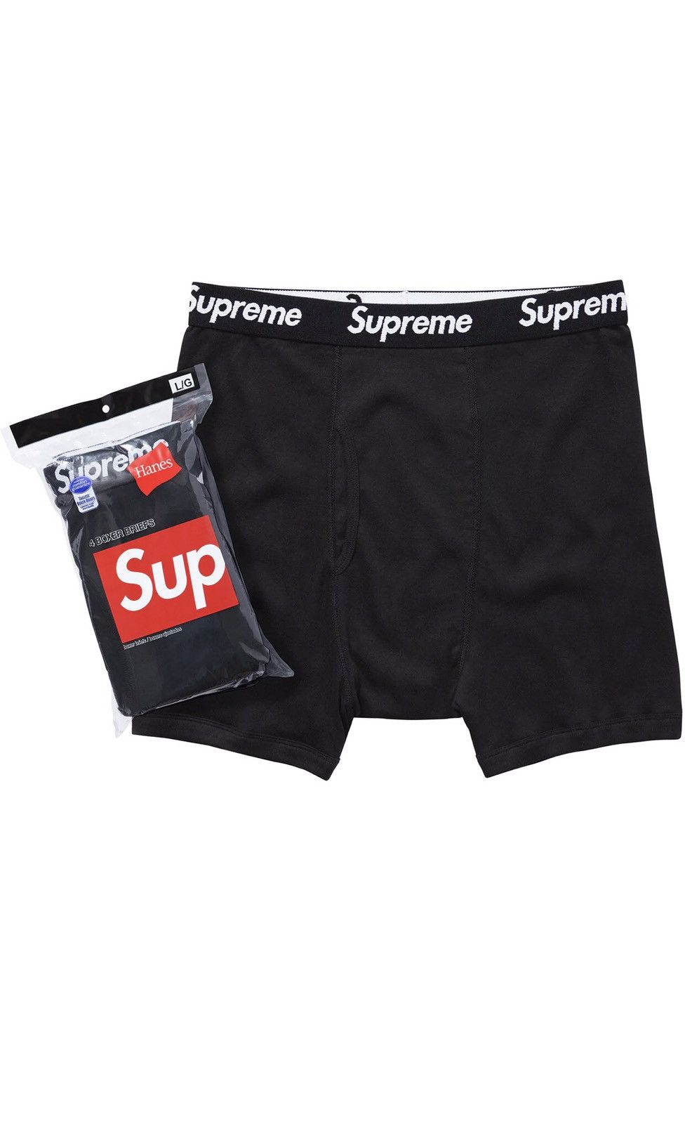 Supreme Supreme Hanes Boxers - XL - 1x Size ONE SIZE - 2 Thumbnail
