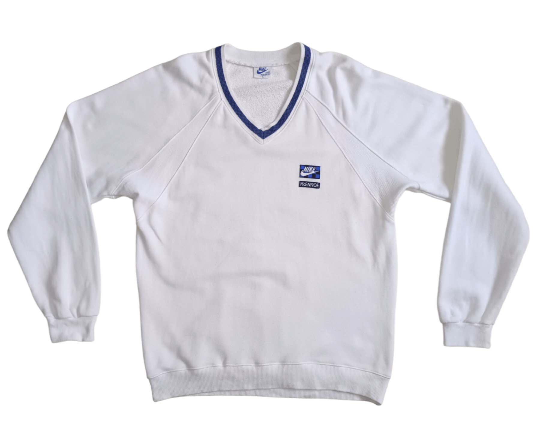 Nike × Vintage Vintage Nike John McEnroe Checkerboard Sweater Size US L / EU 52-54 / 3 - 1 Thumbnail