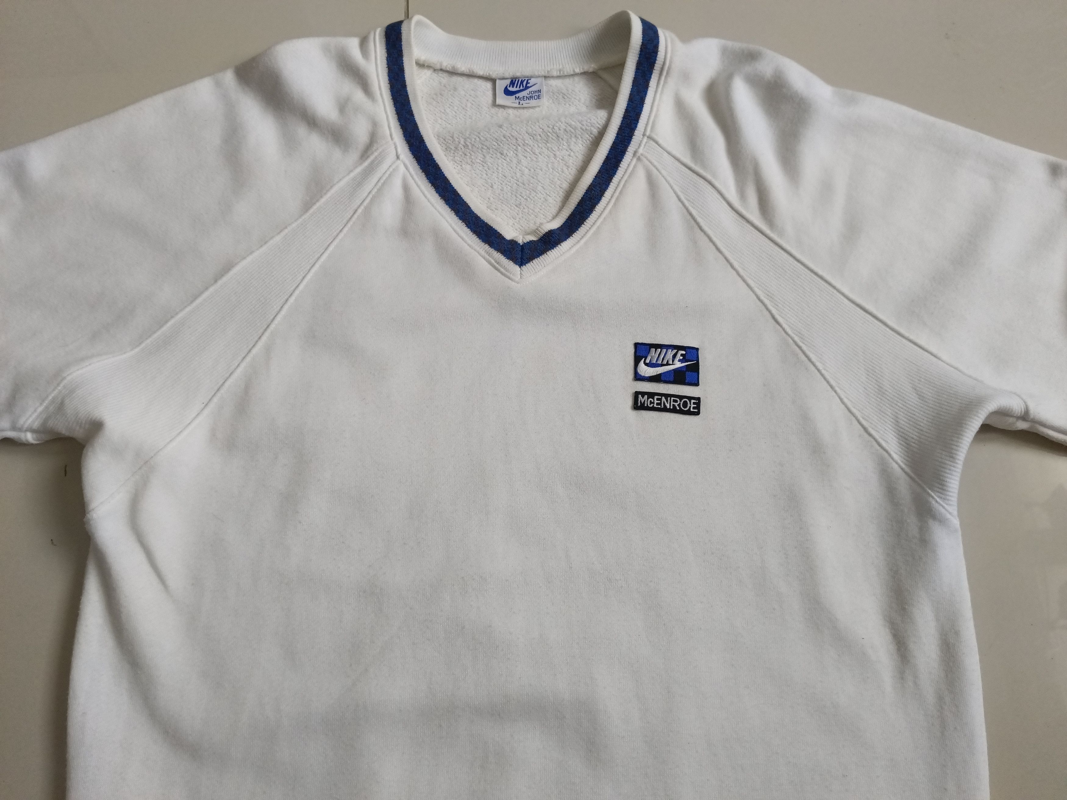 Nike × Vintage Vintage Nike John McEnroe Checkerboard Sweater Size US L / EU 52-54 / 3 - 4 Thumbnail