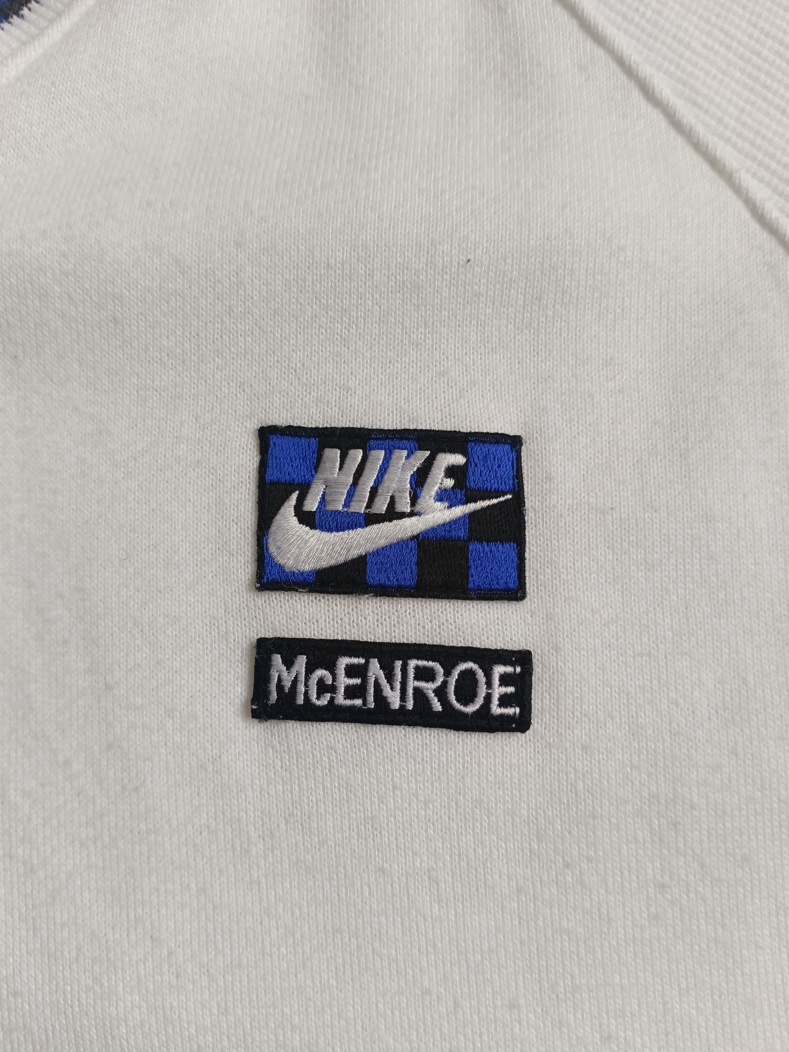 Nike × Vintage Vintage Nike John McEnroe Checkerboard Sweater Size US L / EU 52-54 / 3 - 2 Thumbnail