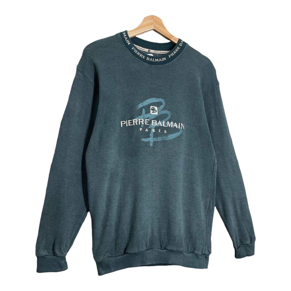 Pierre Balmain Pierre Balmain Big Logo Crewneck Sweatshirt Size M Size US M / EU 48-50 / 2 - 2 Thumbnail