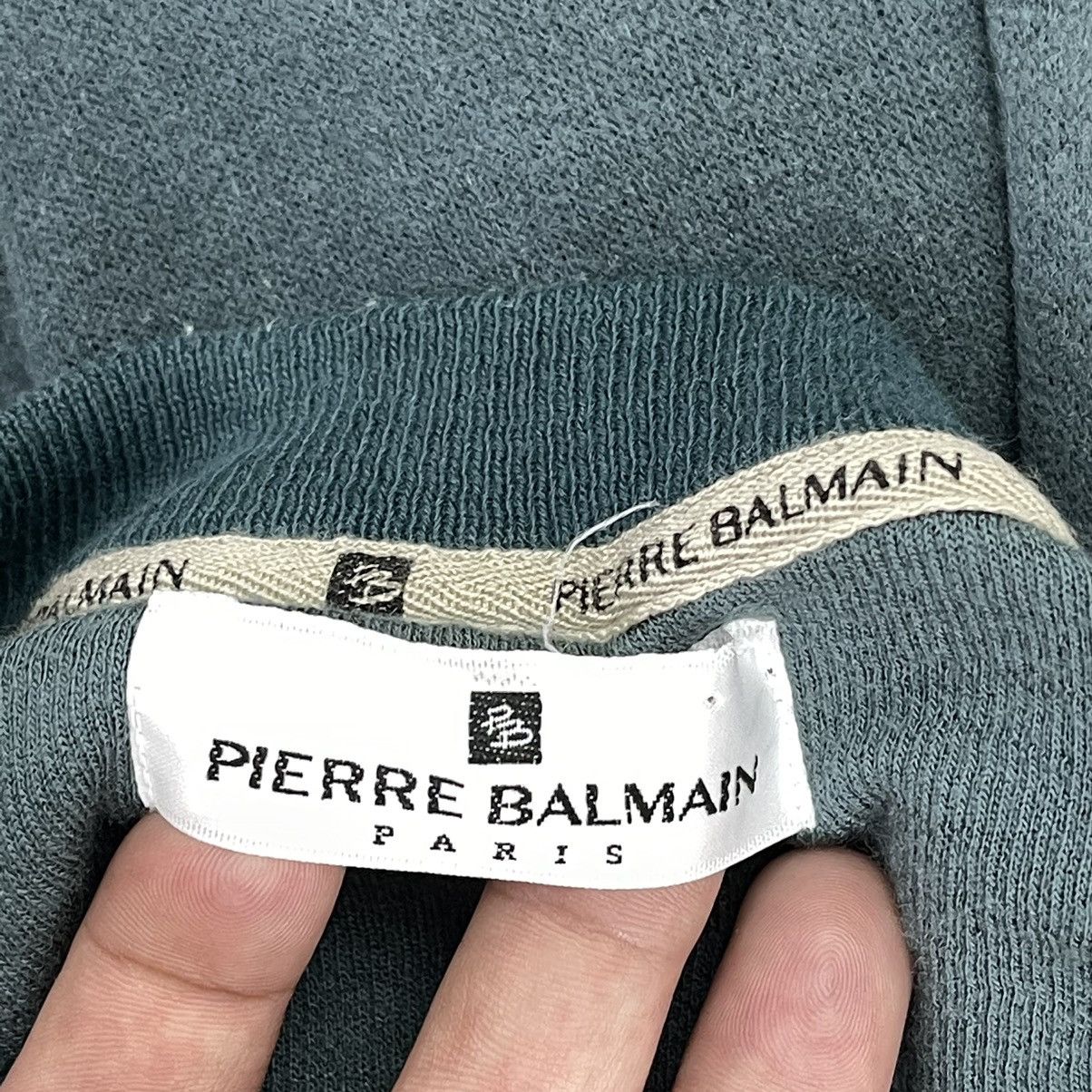 Pierre Balmain Pierre Balmain Big Logo Crewneck Sweatshirt Size M Size US M / EU 48-50 / 2 - 9 Thumbnail