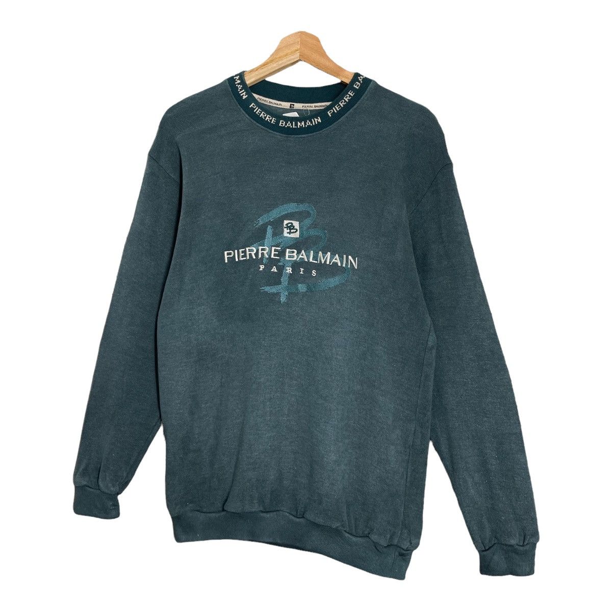 Pierre Balmain Pierre Balmain Big Logo Crewneck Sweatshirt Size M Size US M / EU 48-50 / 2 - 3 Thumbnail