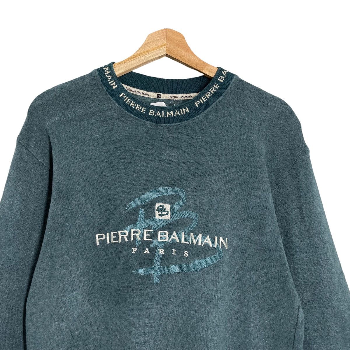 Pierre Balmain Pierre Balmain Big Logo Crewneck Sweatshirt Size M Size US M / EU 48-50 / 2 - 4 Thumbnail