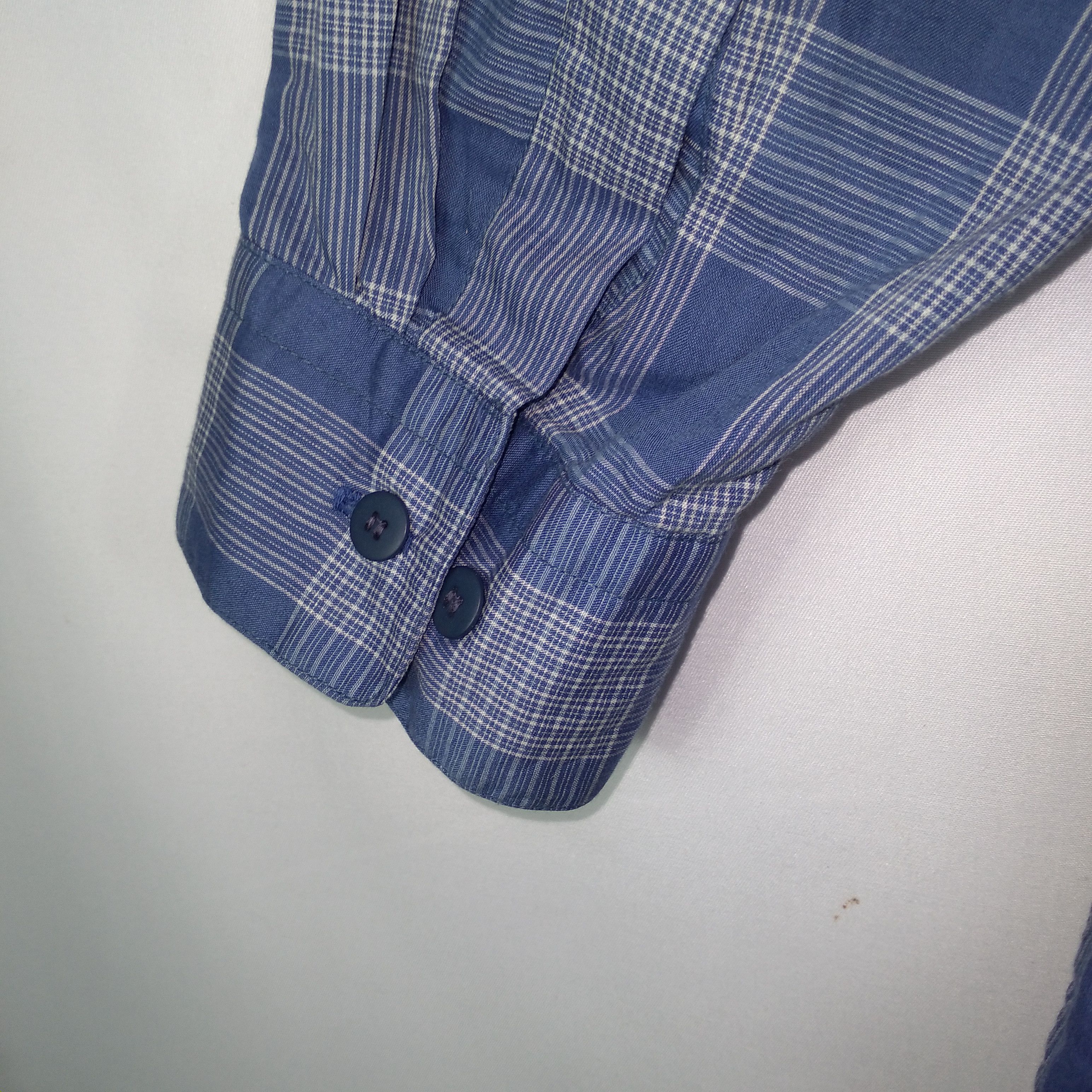 Designer × Issey Miyake × Tsumori Chisato Issey Miyake Checkerboard Double Pocket Full Buttons Shirts Size US M / EU 48-50 / 2 - 8 Thumbnail