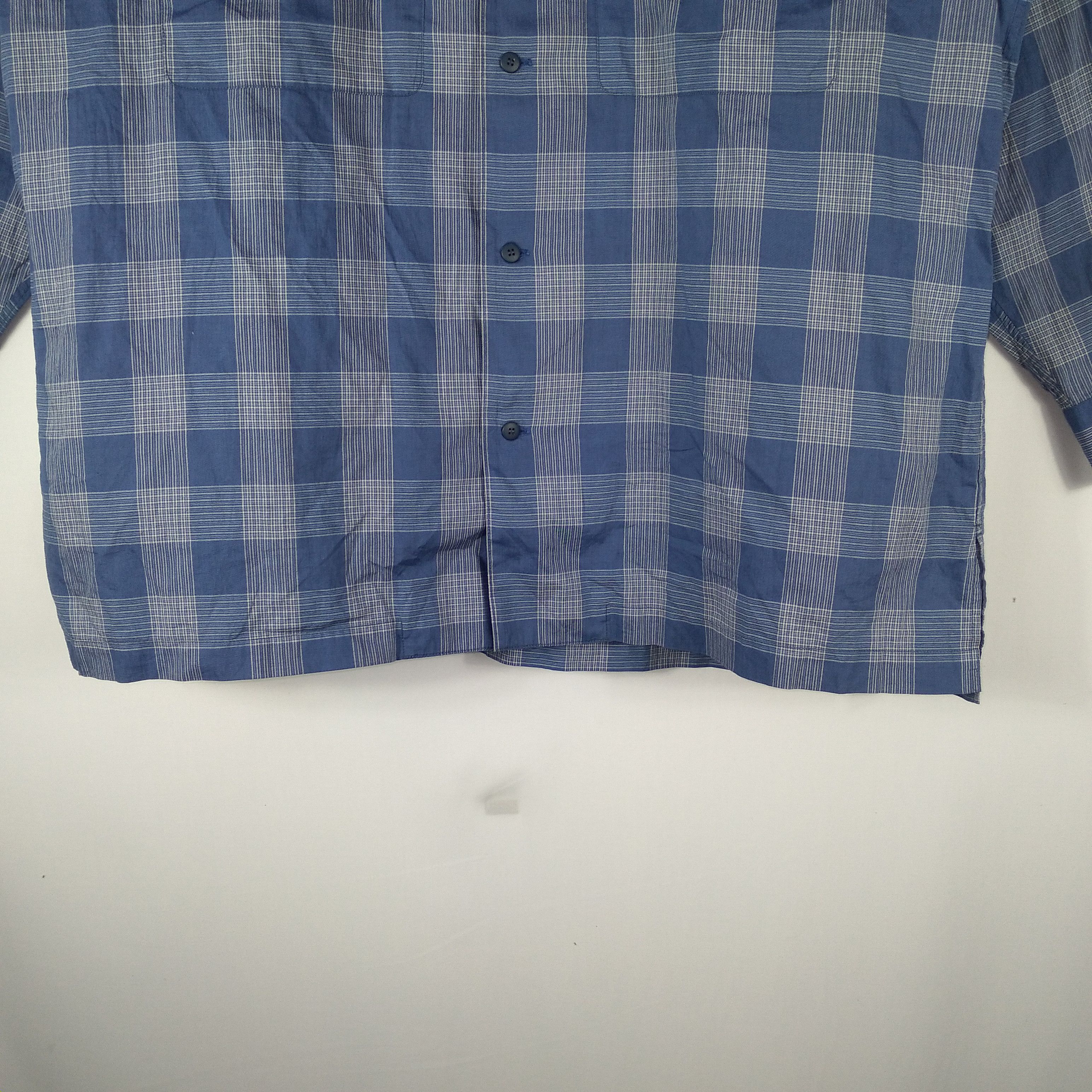 Designer × Issey Miyake × Tsumori Chisato Issey Miyake Checkerboard Double Pocket Full Buttons Shirts Size US M / EU 48-50 / 2 - 3 Thumbnail
