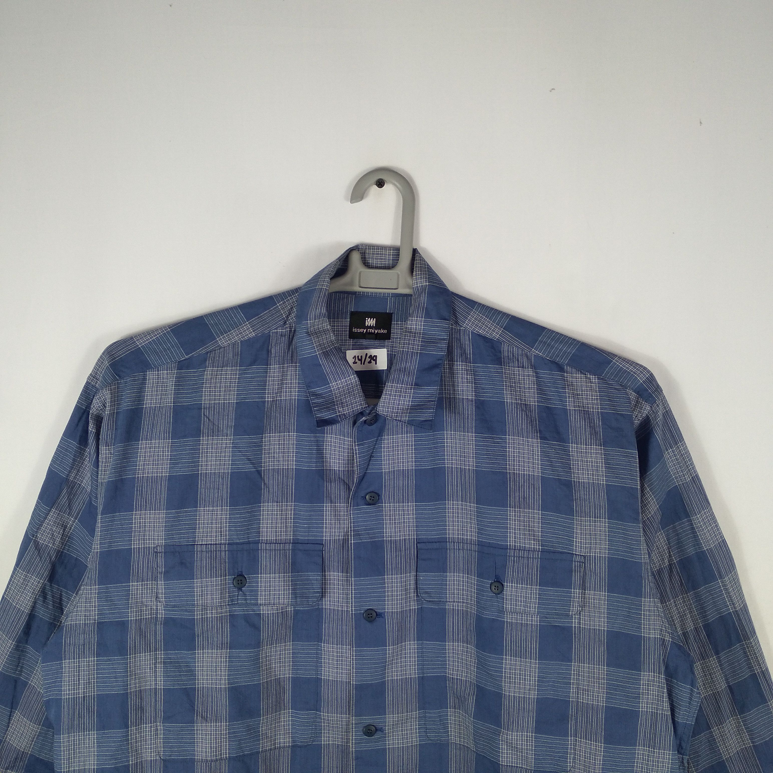 Designer × Issey Miyake × Tsumori Chisato Issey Miyake Checkerboard Double Pocket Full Buttons Shirts Size US M / EU 48-50 / 2 - 2 Thumbnail