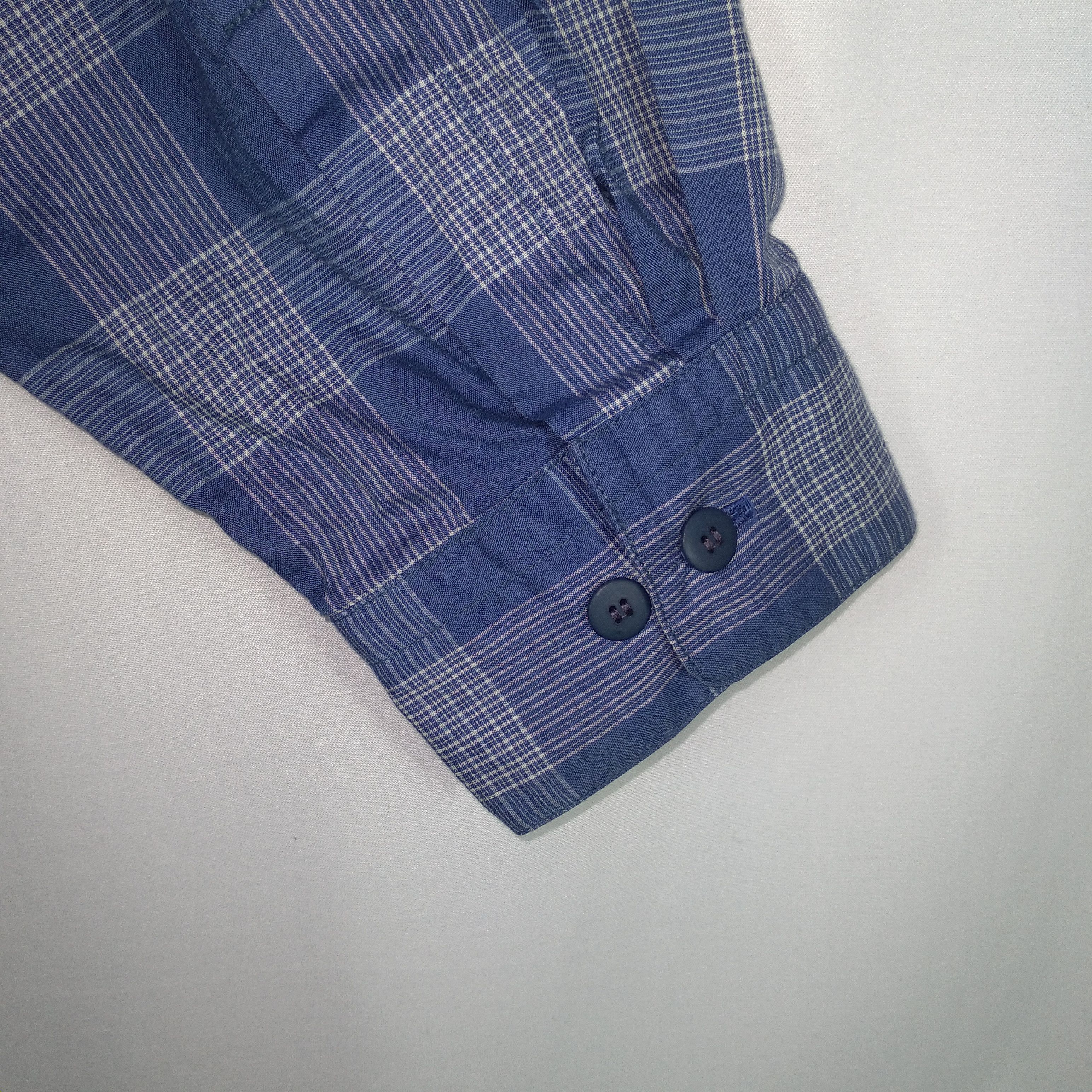 Designer × Issey Miyake × Tsumori Chisato Issey Miyake Checkerboard Double Pocket Full Buttons Shirts Size US M / EU 48-50 / 2 - 7 Thumbnail