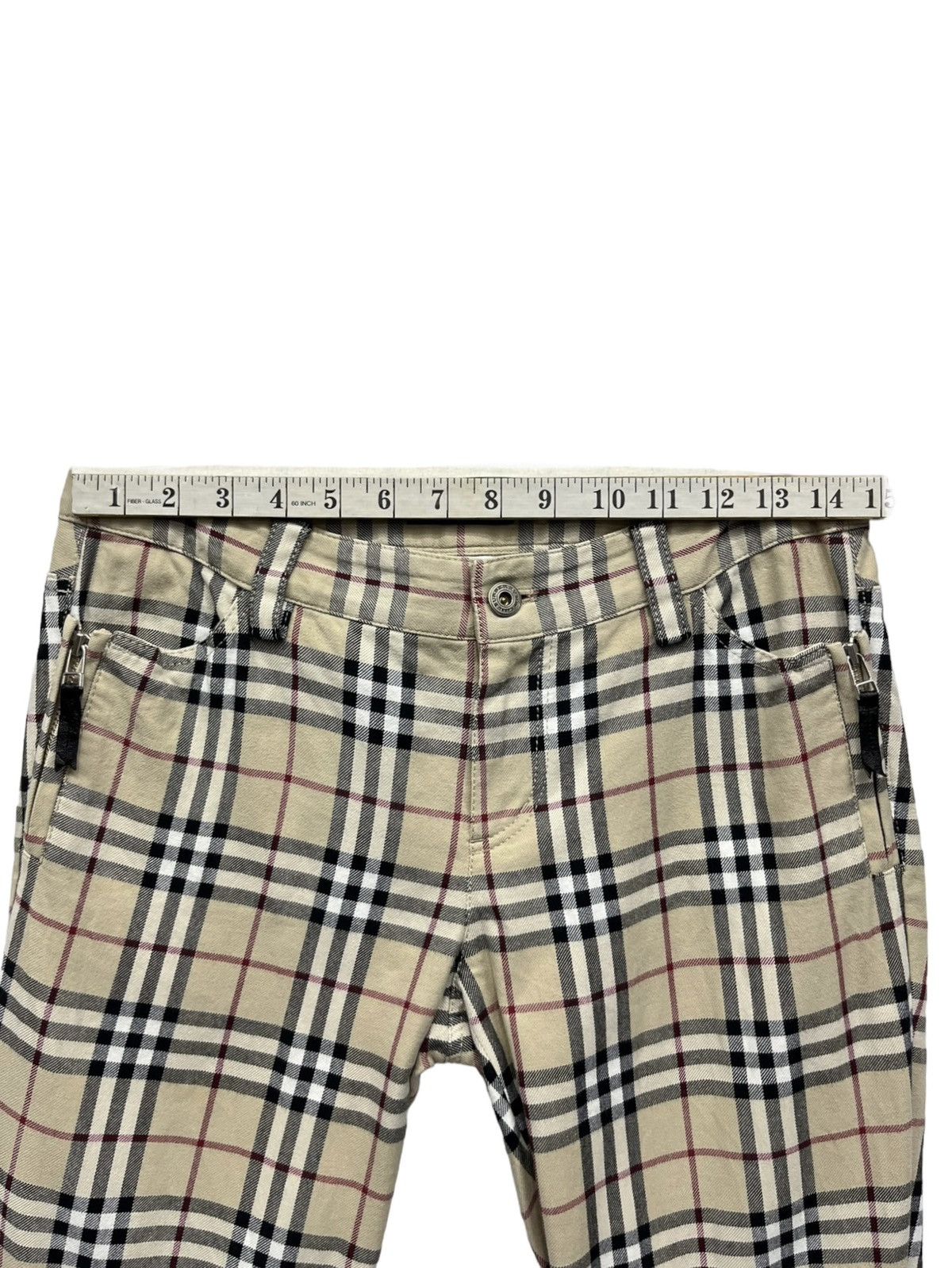 Burberry 🔥 BURBERRY NOVA CHECK BLUE LABEL Japan Three Quarters Pants Size 29" - 22 Thumbnail