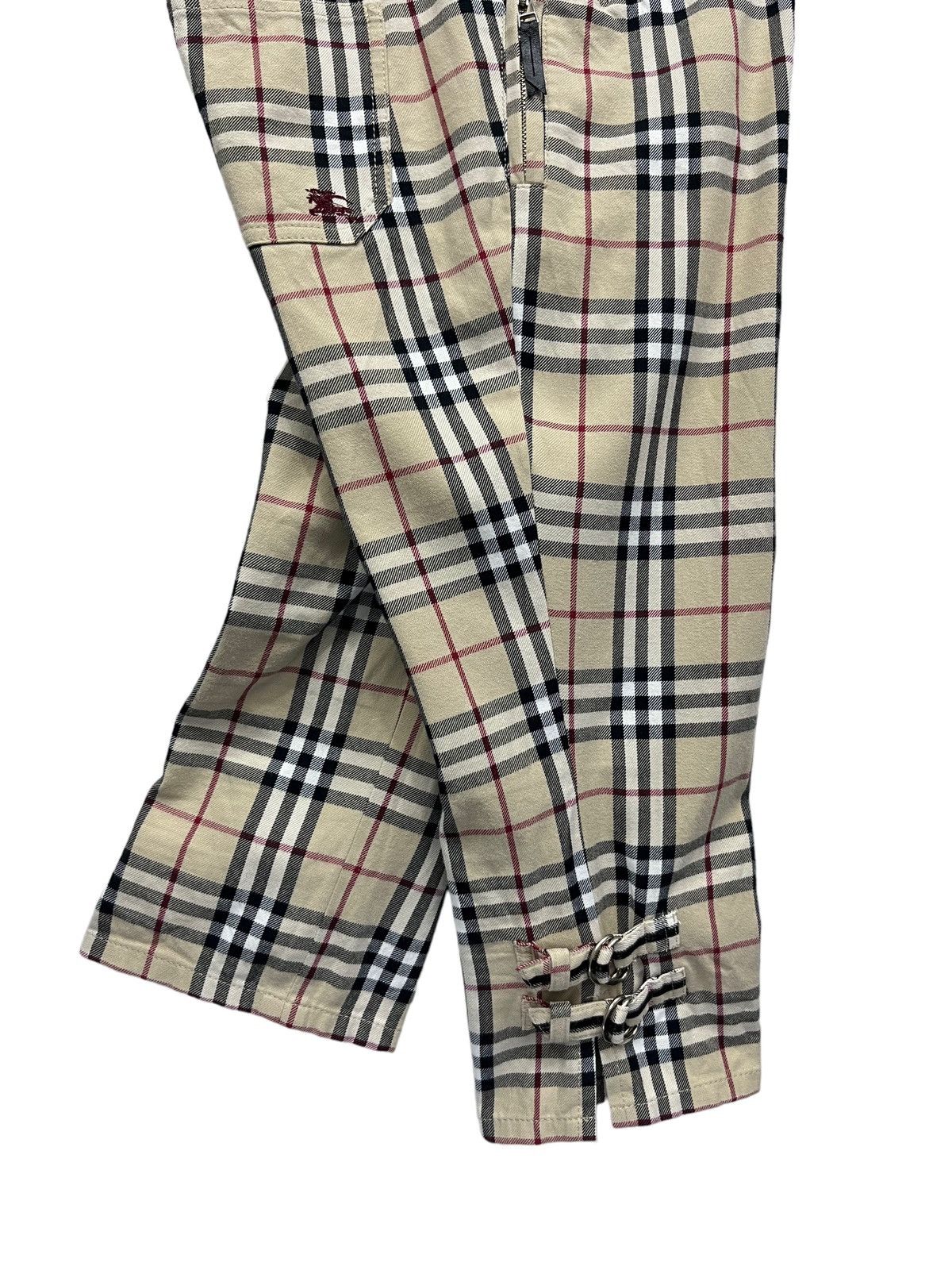 Burberry 🔥 BURBERRY NOVA CHECK BLUE LABEL Japan Three Quarters Pants Size 29" - 14 Thumbnail