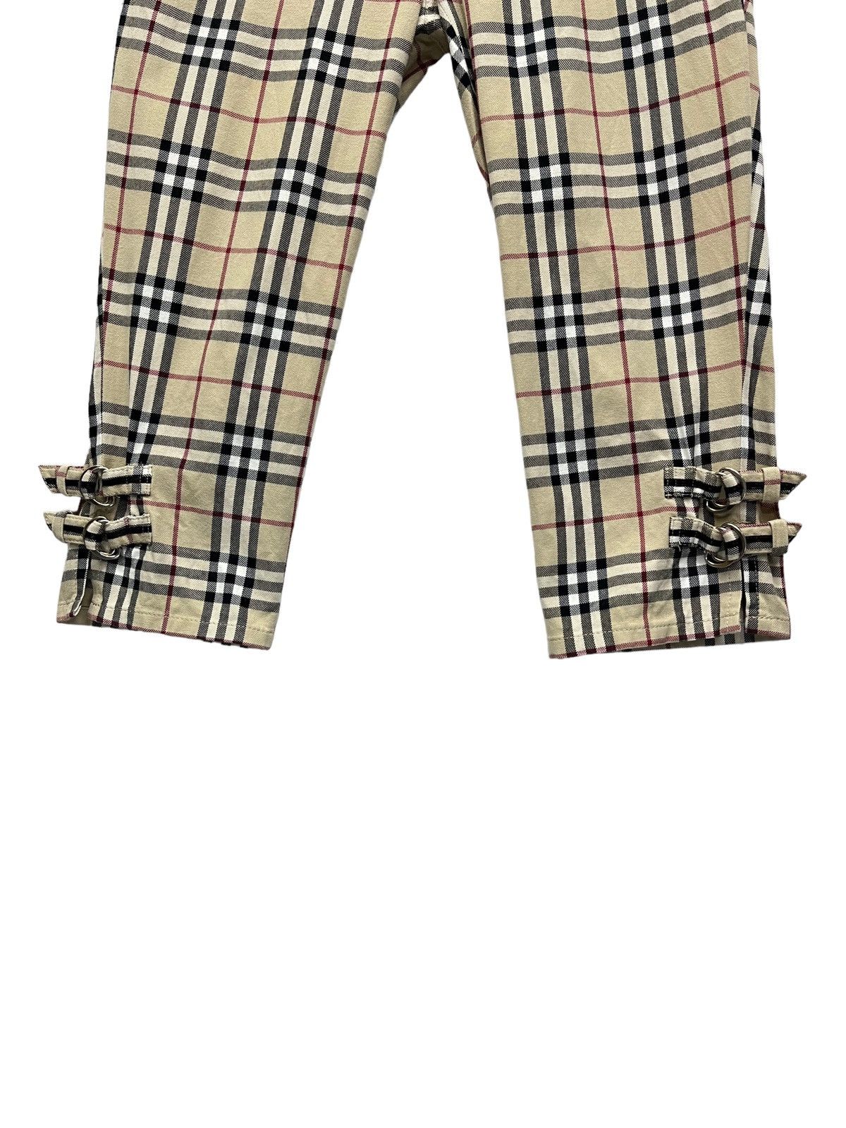 Burberry 🔥 BURBERRY NOVA CHECK BLUE LABEL Japan Three Quarters Pants Size 29" - 4 Thumbnail