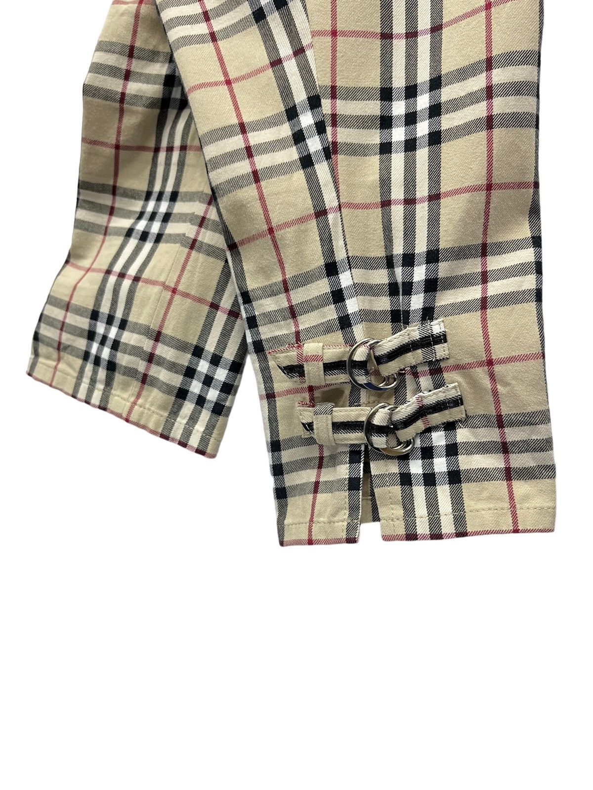 Burberry 🔥 BURBERRY NOVA CHECK BLUE LABEL Japan Three Quarters Pants Size 29" - 15 Thumbnail