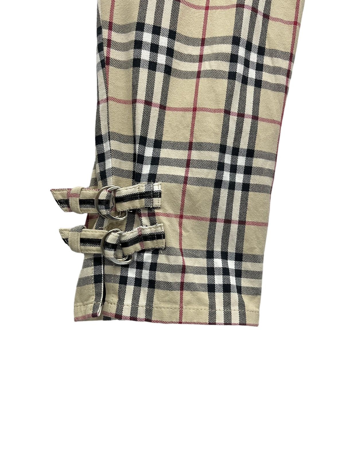 Burberry 🔥 BURBERRY NOVA CHECK BLUE LABEL Japan Three Quarters Pants Size 29" - 6 Thumbnail