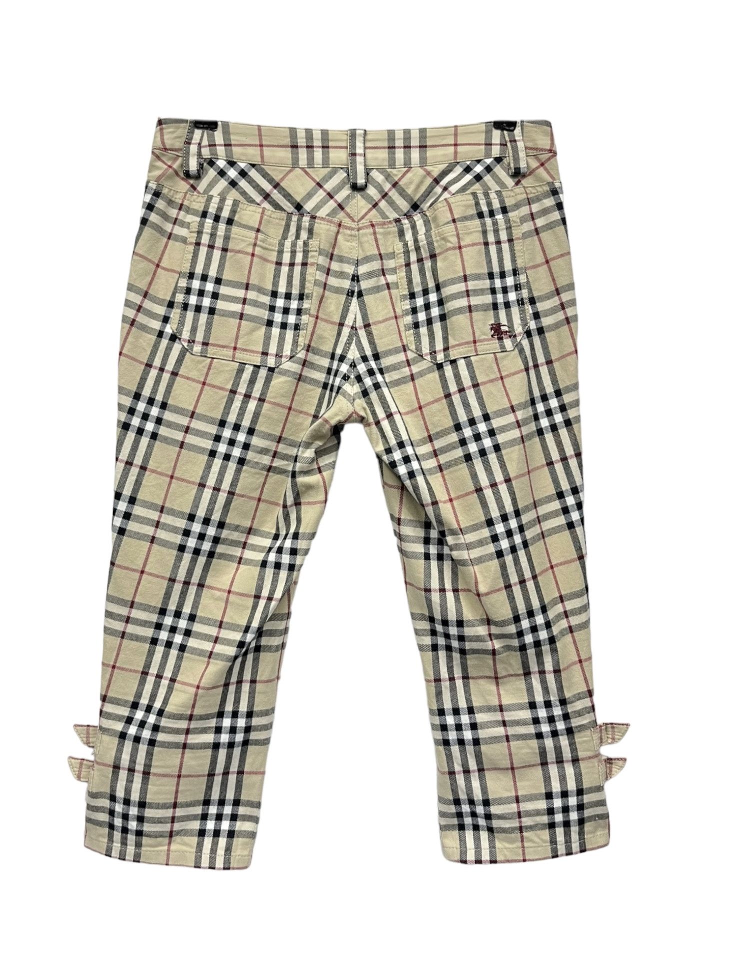 Burberry 🔥 BURBERRY NOVA CHECK BLUE LABEL Japan Three Quarters Pants Size 29" - 9 Thumbnail