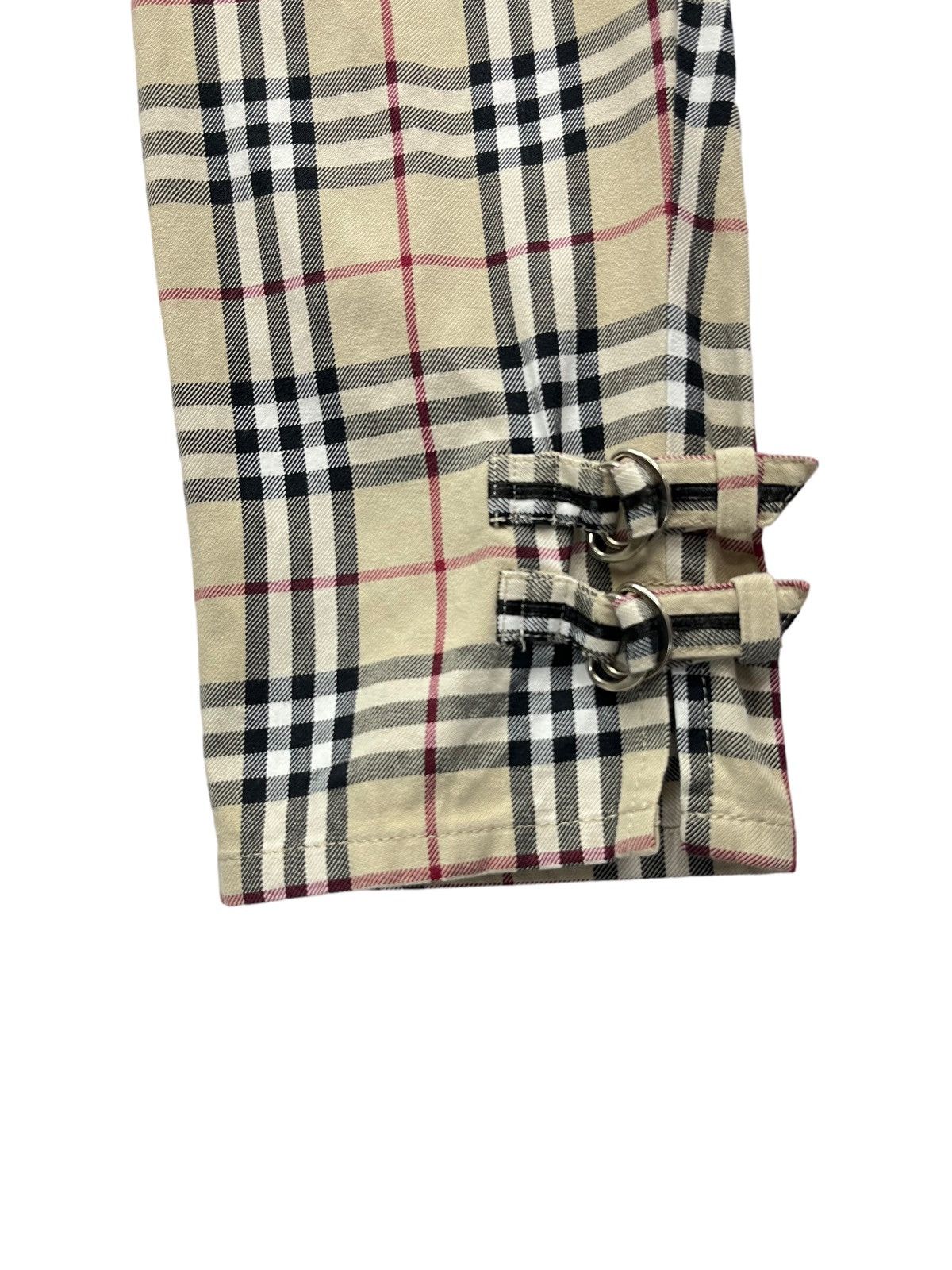 Burberry 🔥 BURBERRY NOVA CHECK BLUE LABEL Japan Three Quarters Pants Size 29" - 5 Thumbnail
