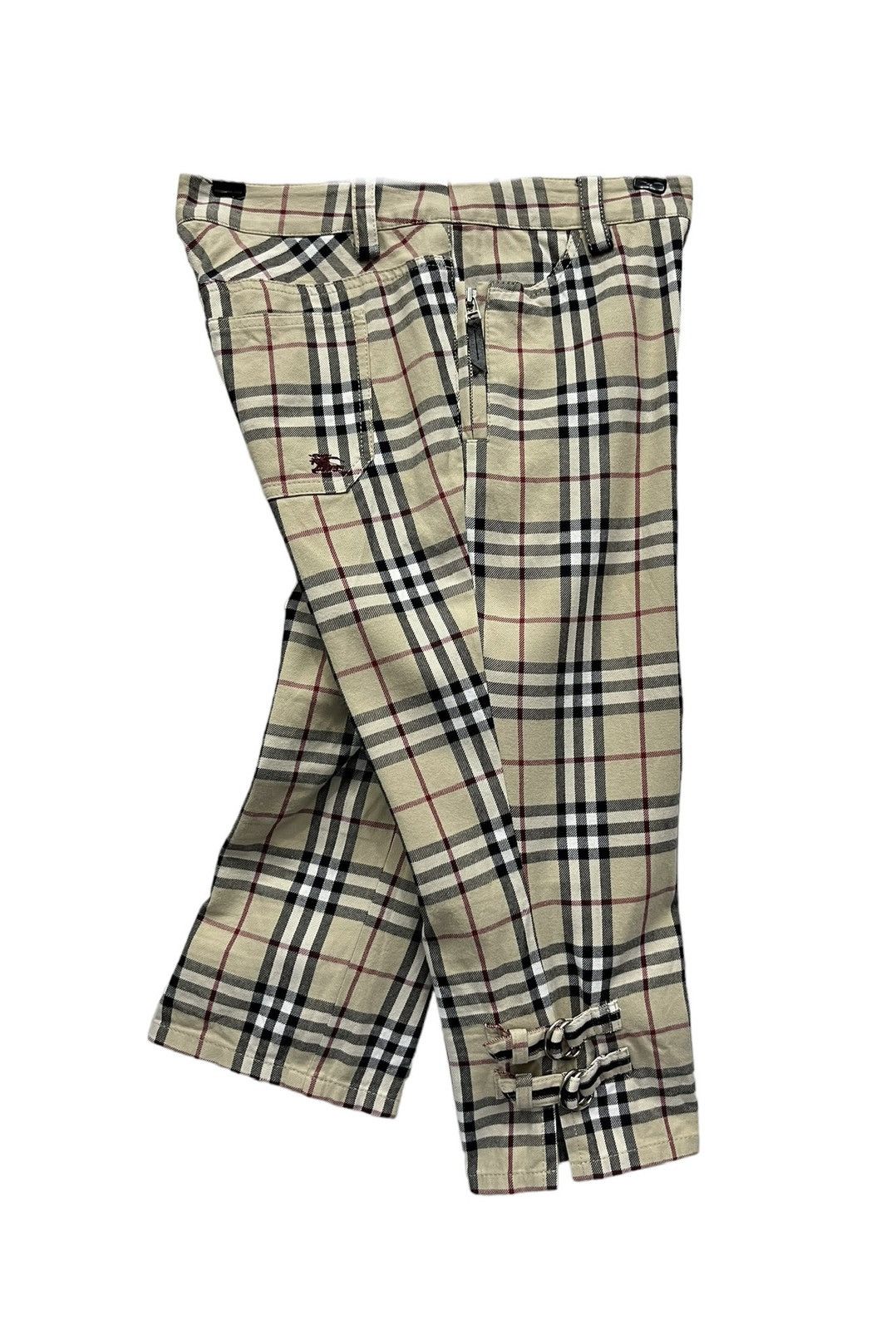 Burberry 🔥 BURBERRY NOVA CHECK BLUE LABEL Japan Three Quarters Pants Size 29" - 13 Thumbnail