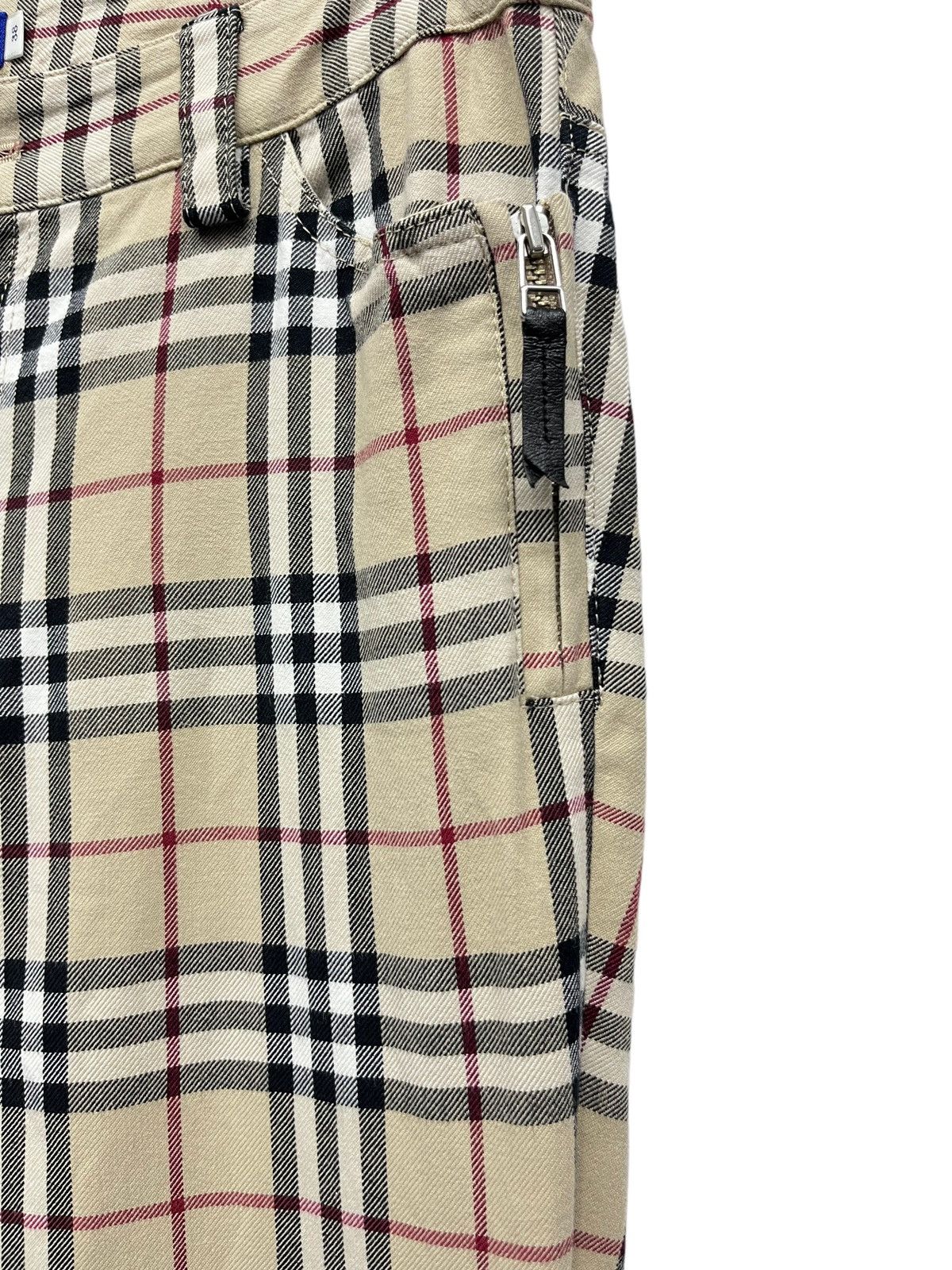 Burberry 🔥 BURBERRY NOVA CHECK BLUE LABEL Japan Three Quarters Pants Size 29" - 7 Thumbnail