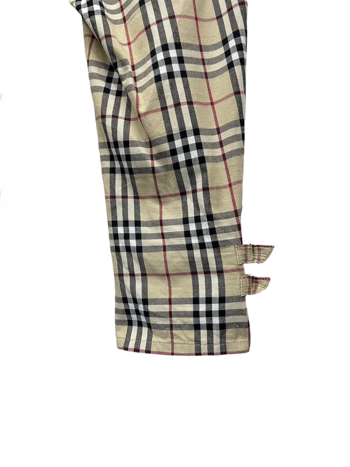 Burberry 🔥 BURBERRY NOVA CHECK BLUE LABEL Japan Three Quarters Pants Size 29" - 12 Thumbnail